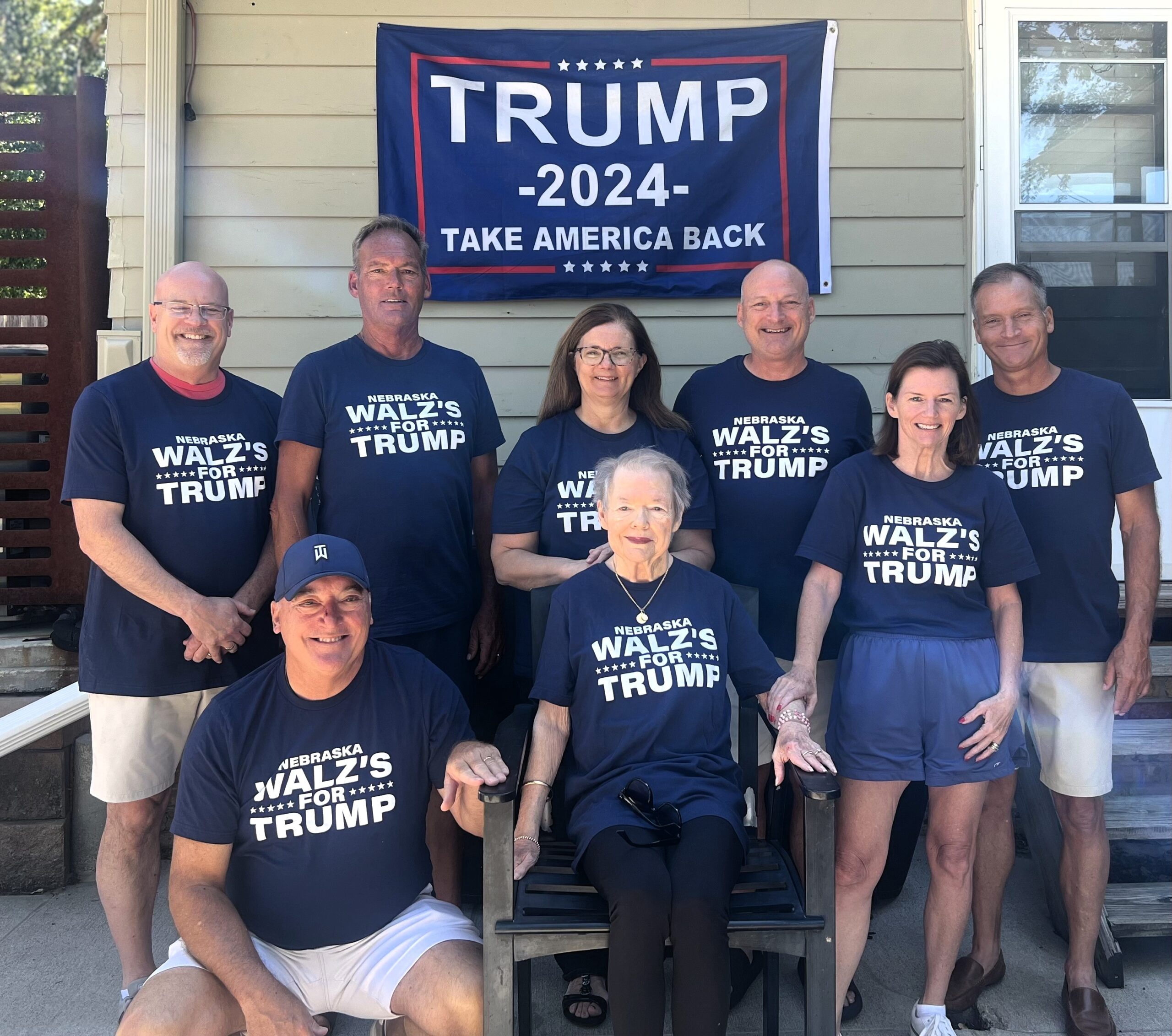 Tim Walz’s family members go viral as they allegedly turn against him, pose in ‘Walz’s for Trump’ shirts