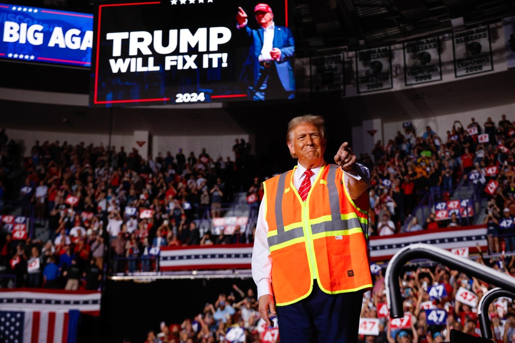 Trump tells his supporters they are the ‘heart and soul of America’ after Biden’s ‘garbage’ barb