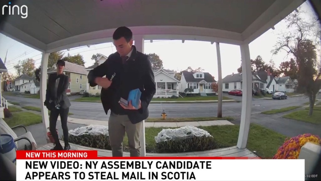 Upstate NY Assembly candidate caught-on-camera snatching rival’s flyer from mailbox: ‘Bad, bad bad’