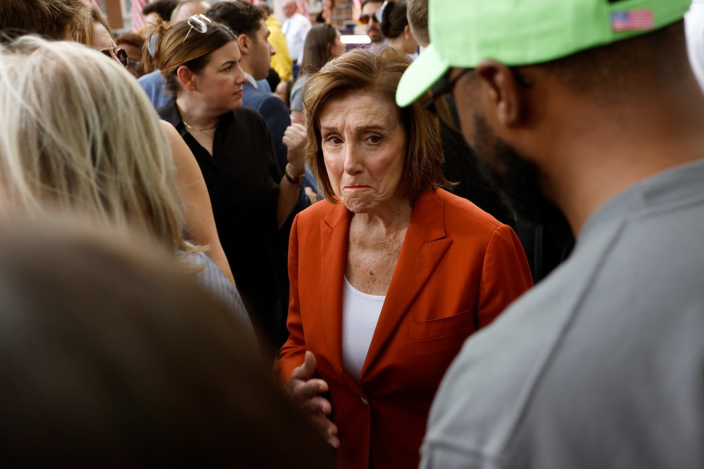 Gloomy Nancy Pelosi ducks questions on swapping out Biden for Harris, gets heated with Donna Brazile at VP concession speech