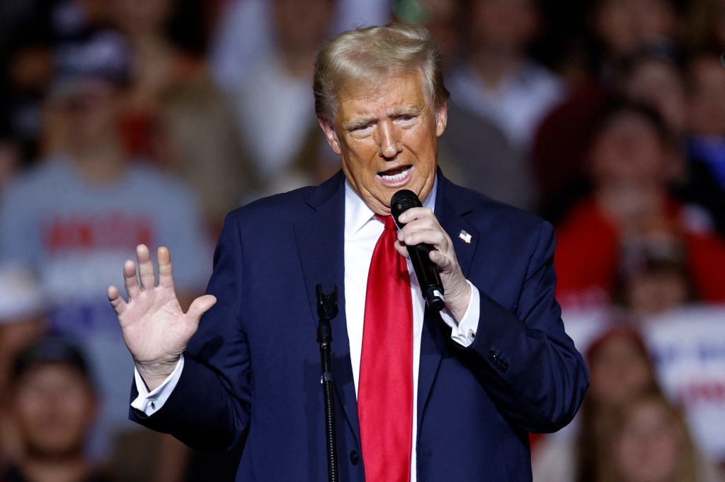 Trump and Harris rally supporters at dueling Milwaukee rallies days from the election