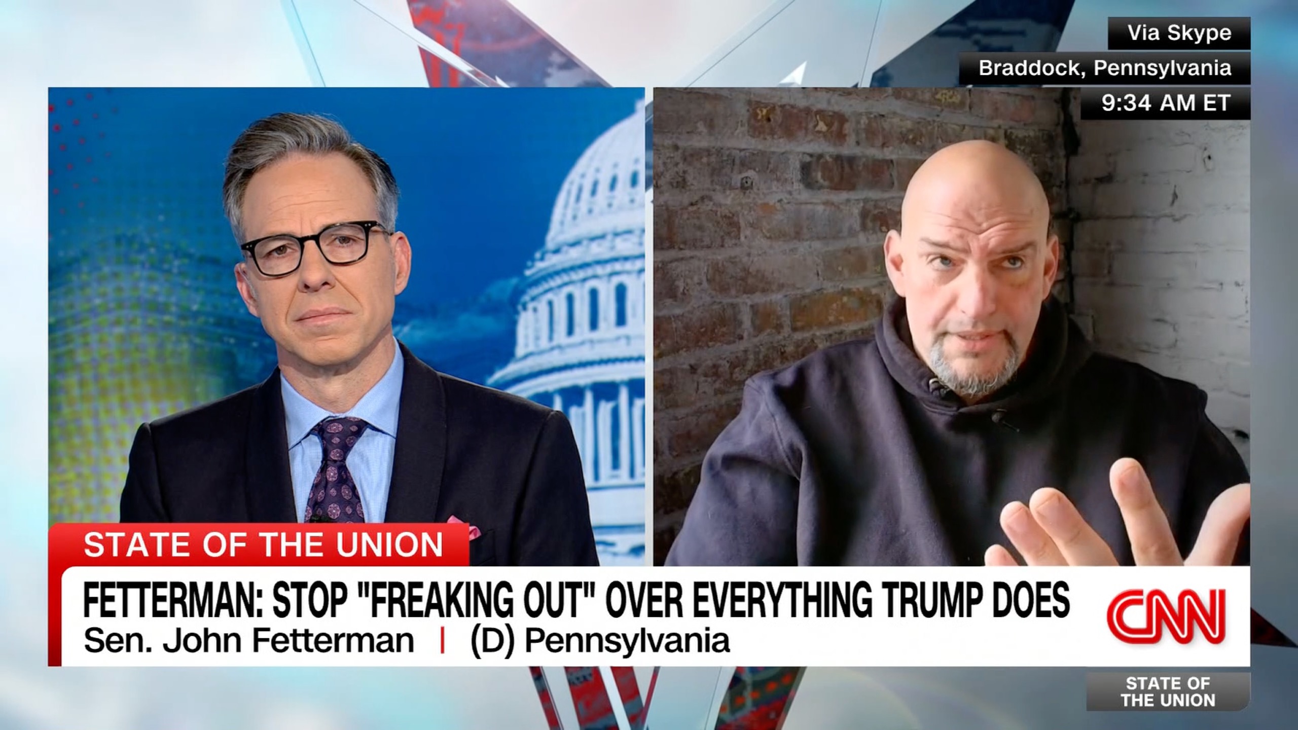 Fetterman has blunt message for Dems ‘having meltdowns’ over every Trump move