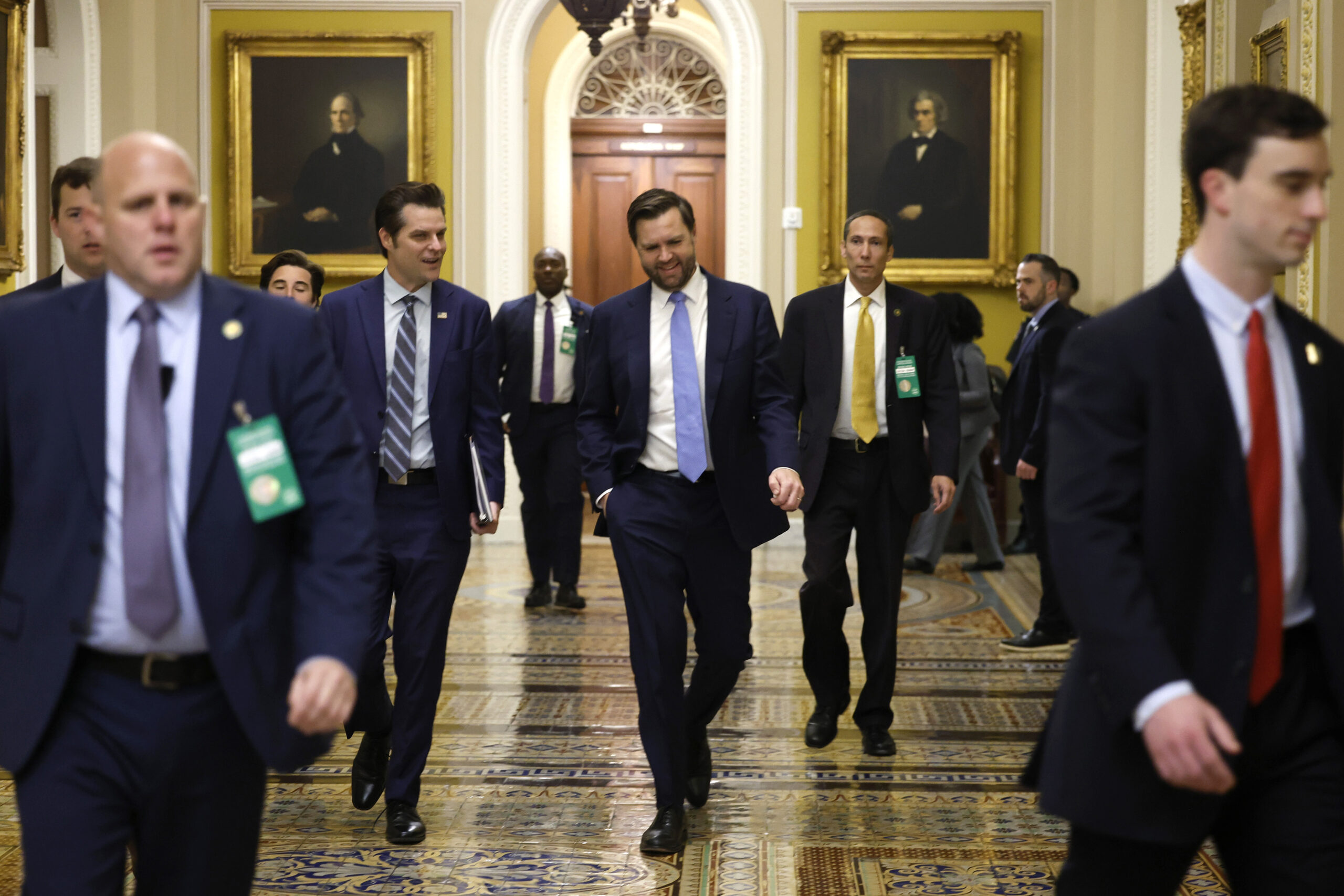 AG pick Matt Gaetz back on Capitol Hill to schmooze senators with VP-elect JD Vance