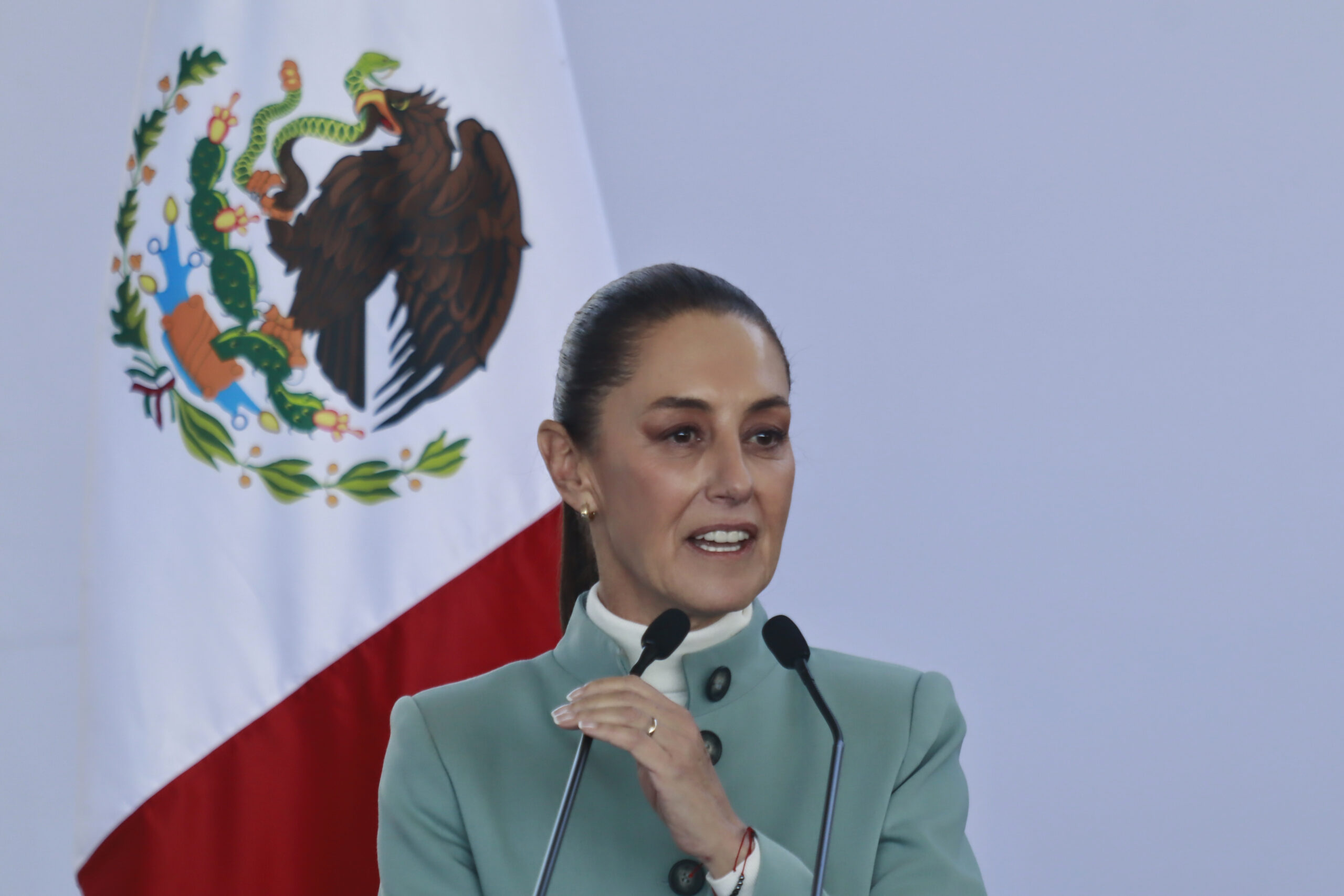 Trump says Mexico’s president has ‘agreed to stop’ migrants crossing into US through her country: ‘Very productive conversation!’