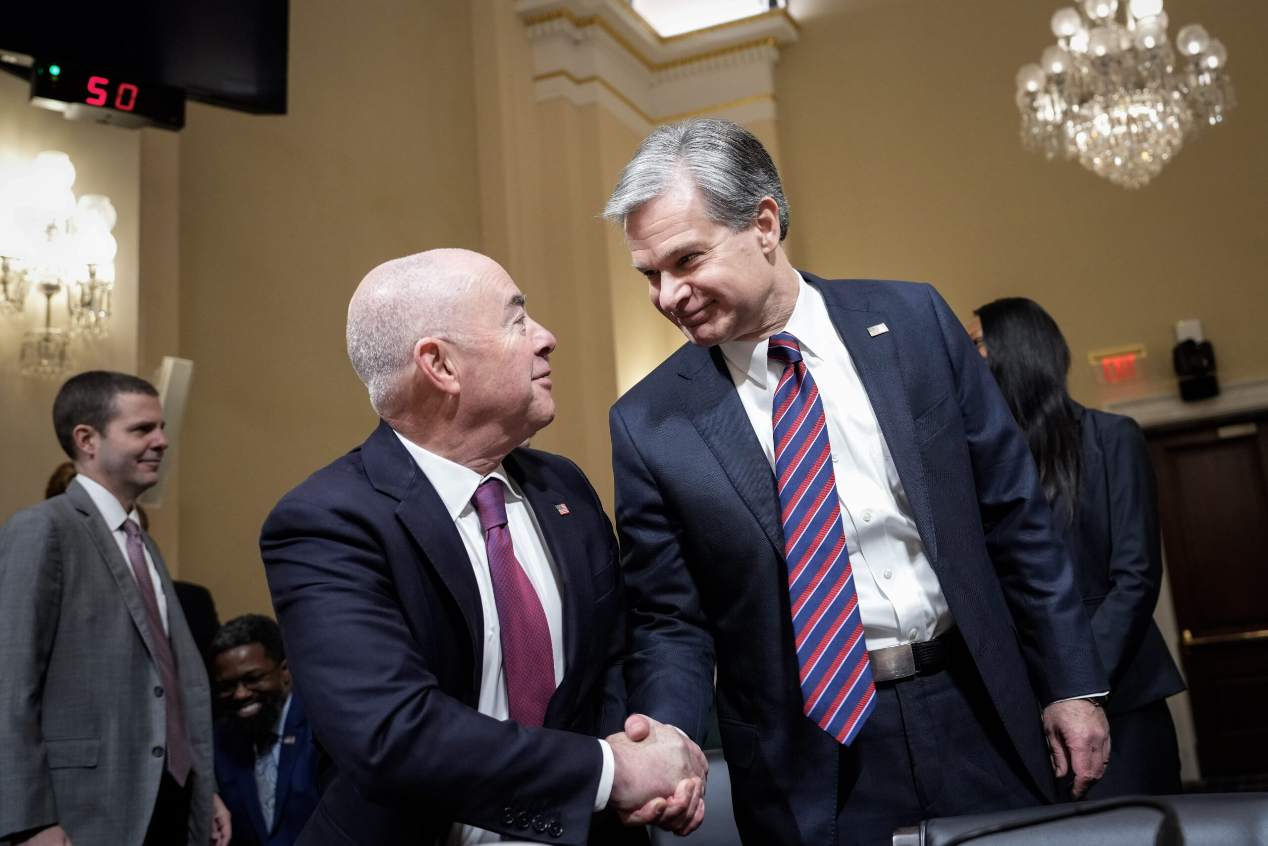 Dems rip Mayorkas, Wray for skipping annual hearing on threats facing US in ‘shocking departure’ from tradition