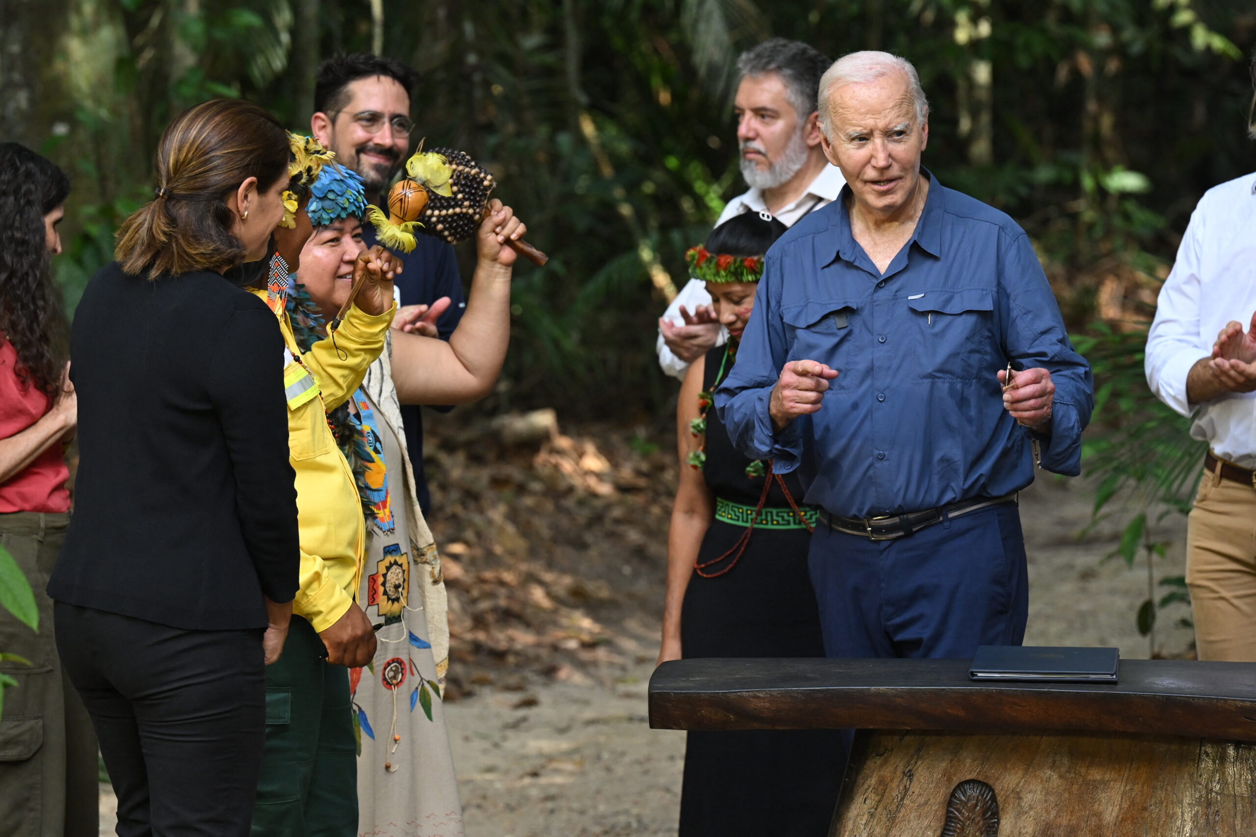 President Biden becomes first sitting president to venture into Amazon rainforest: ‘Fight for humanity’