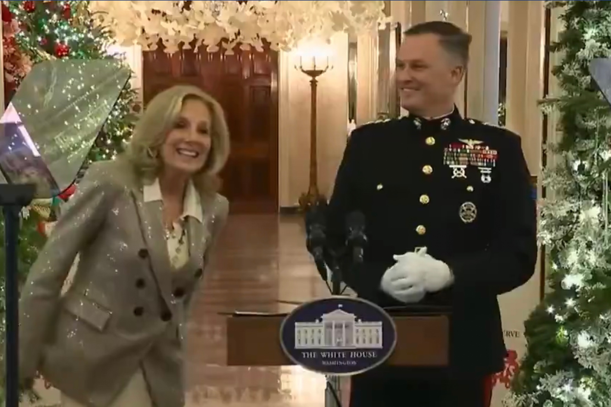 Jill Biden schooled by children at White House toy drive event in priceless moment