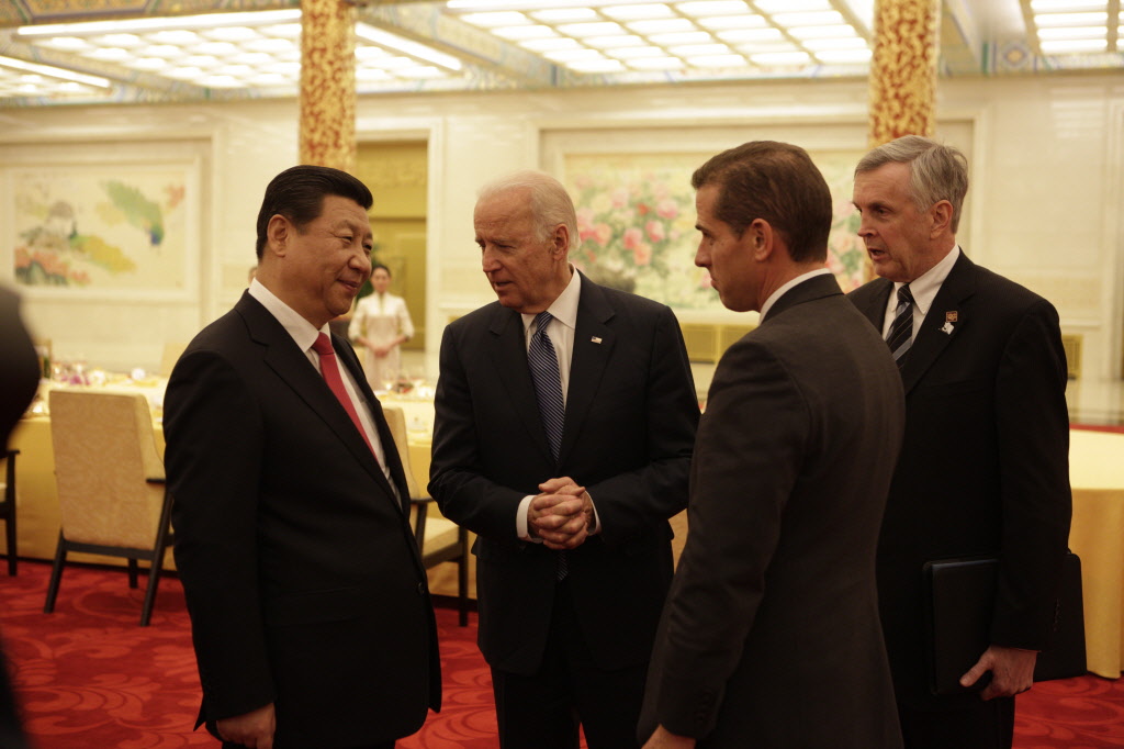 Feds finally release photos showing then-VP Biden meeting son Hunter’s China biz partners — days before he leaves office