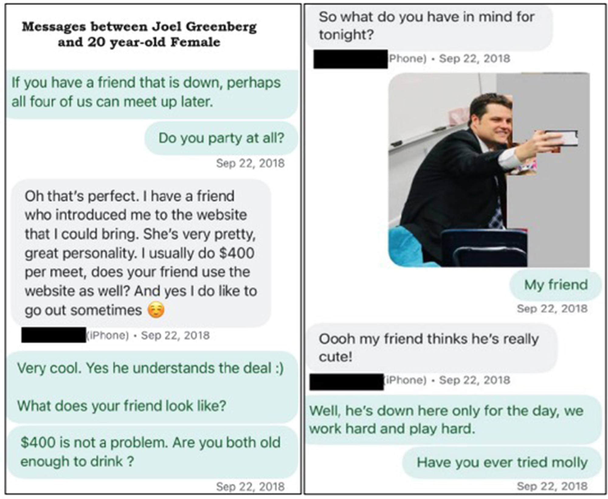 Sex-trafficking Gaetz pal used ‘cute’ photo of pol from classroom in pitch to ‘meet’ 20-year-old girl