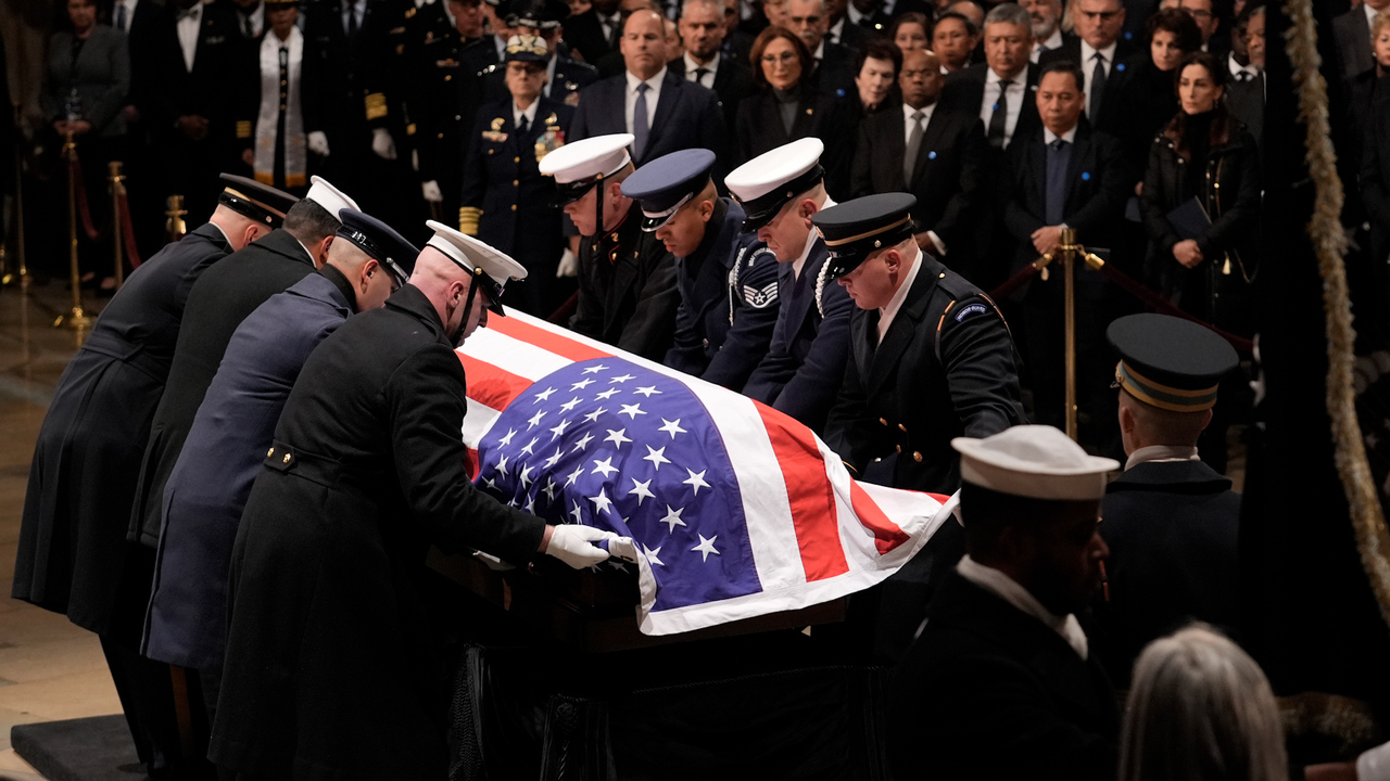 Jimmy Carter’s casket arrives at the US Capitol