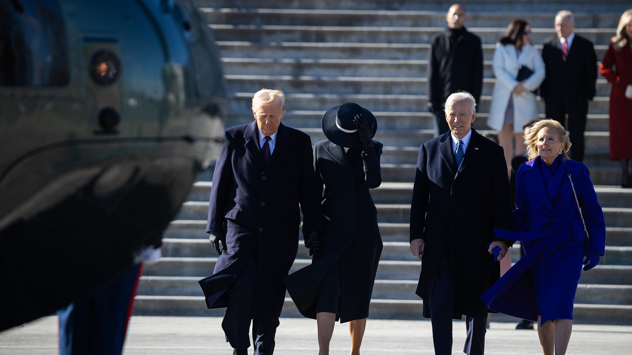 Watch: Biden leaves Washington after Trump’s swearing-in ceremony