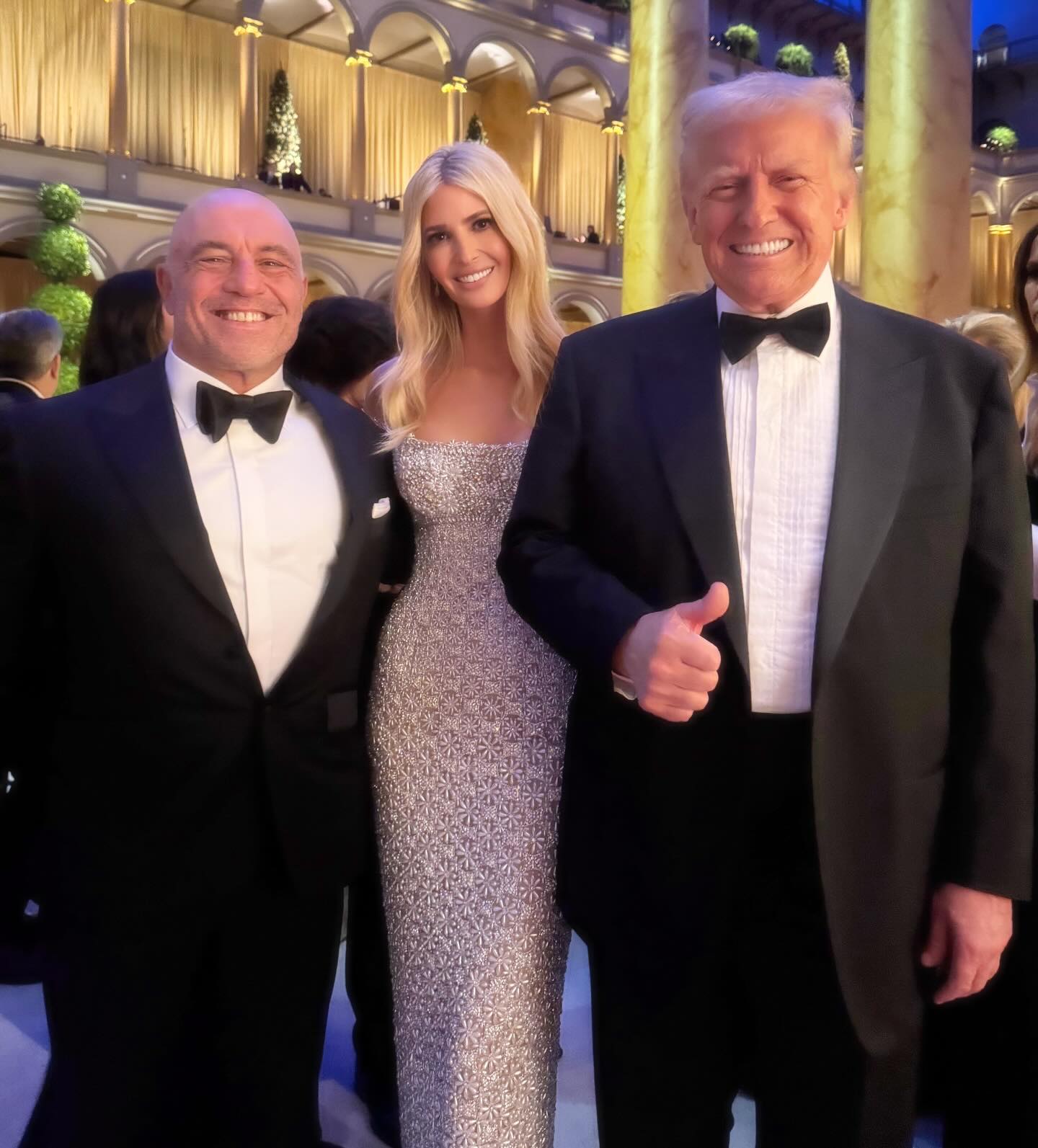 Ivanka Trump praises ‘legends’ Joe Rogan and her father Donald in pre-inauguration picture