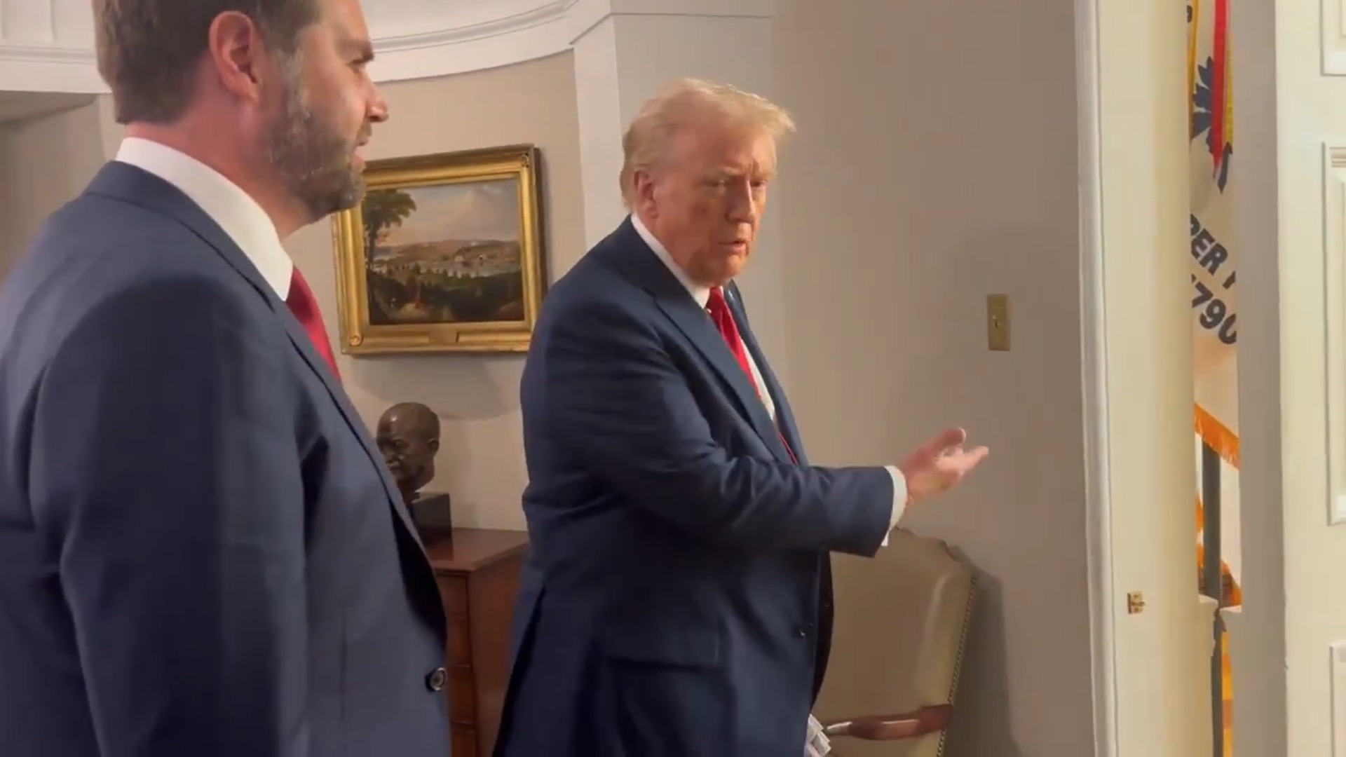 JD Vance awestruck during first visit to Oval Office, video from Speaker Mike Johnson shows: ‘This is incredible’