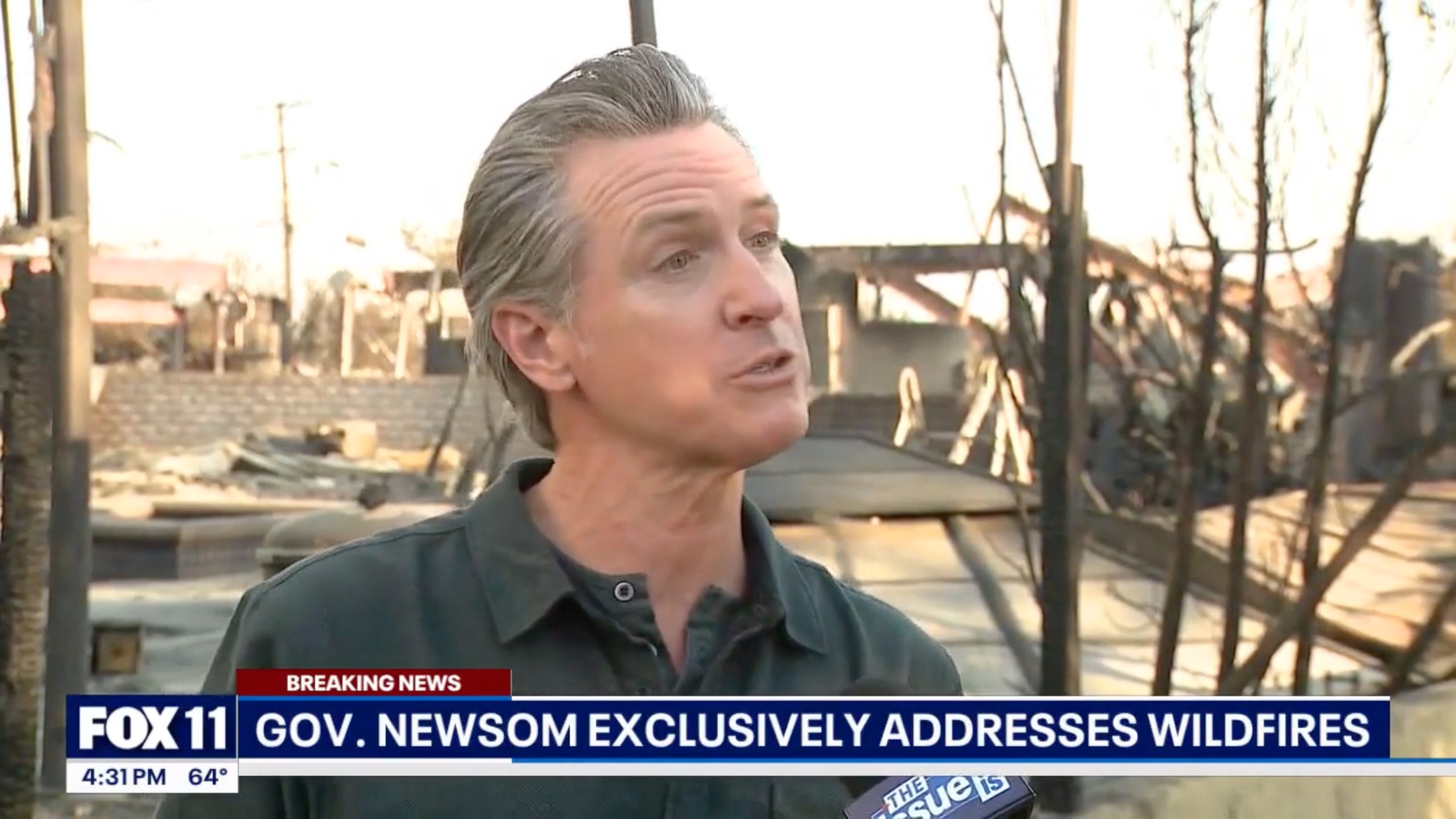 Gavin Newsom catches heat for bizarre shimmy and smile during live TV interview about LA fires