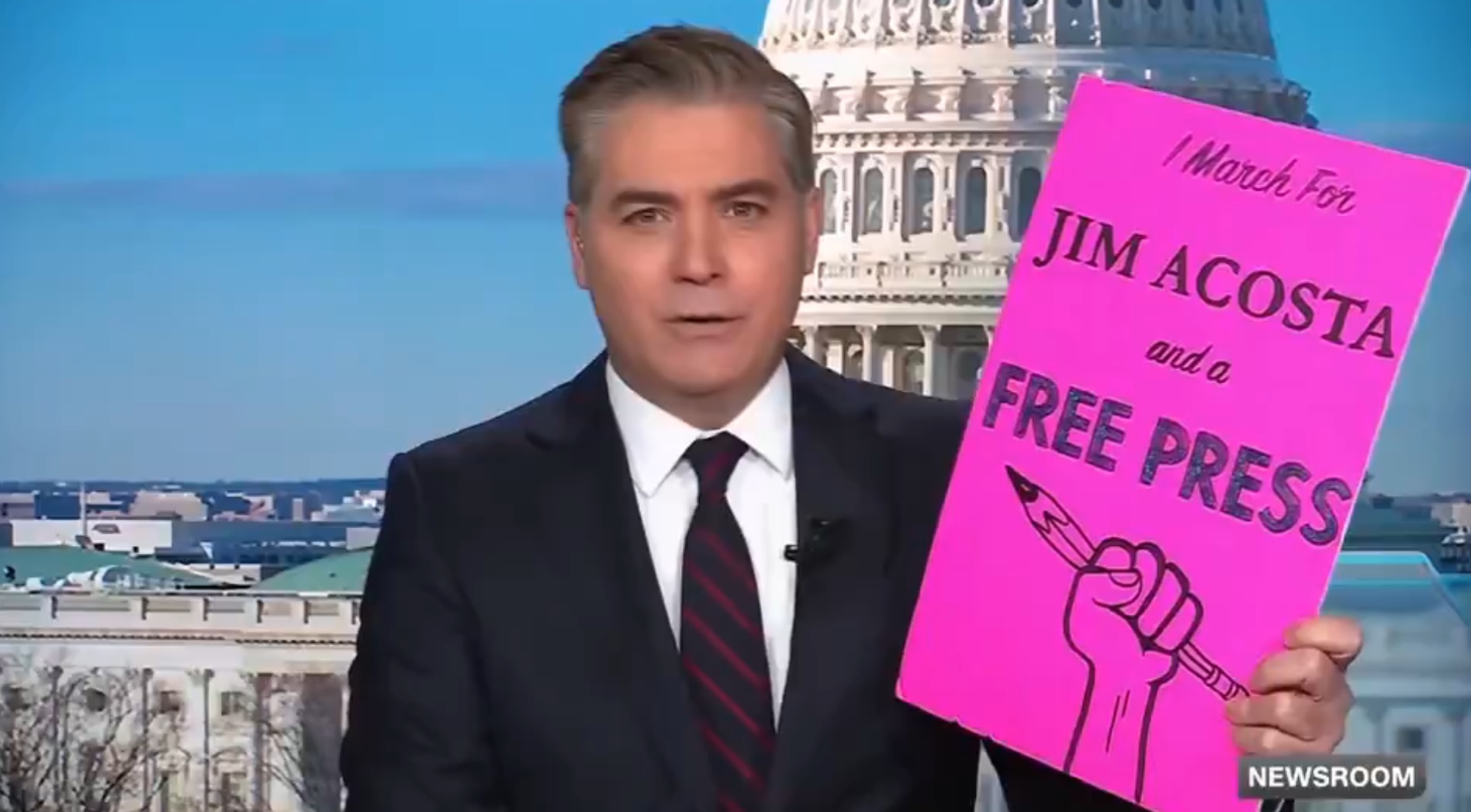 CNN’s Jim Acosta insists journalists are ‘not the enemy of the people’ ahead of Trump’s return to office
