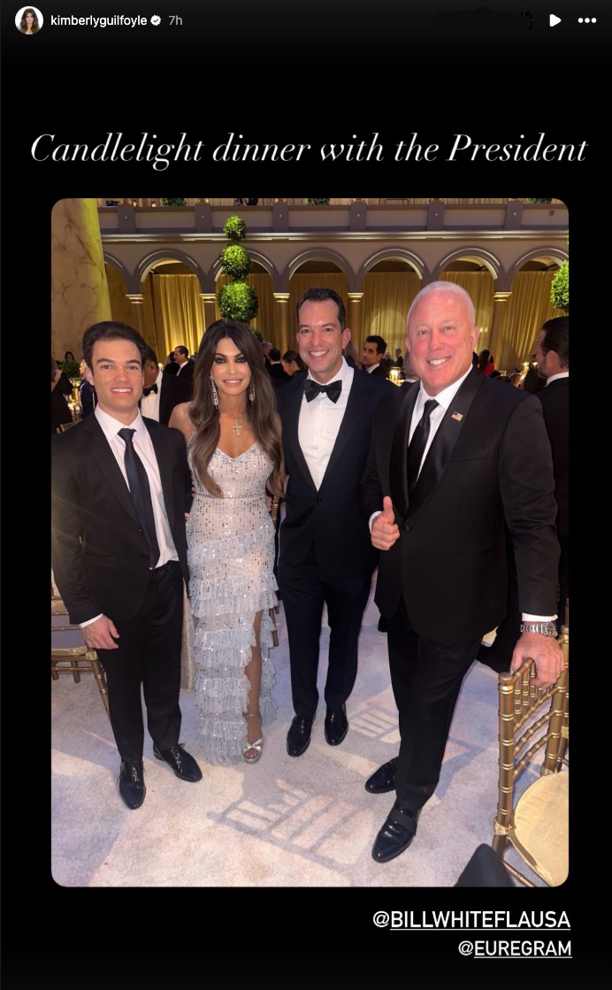 Donald Trump Jr. takes new girlfriend Bettina Anderson to pre-Inauguration Day events attended by ex-fiancée Kimberly Guilfoyle