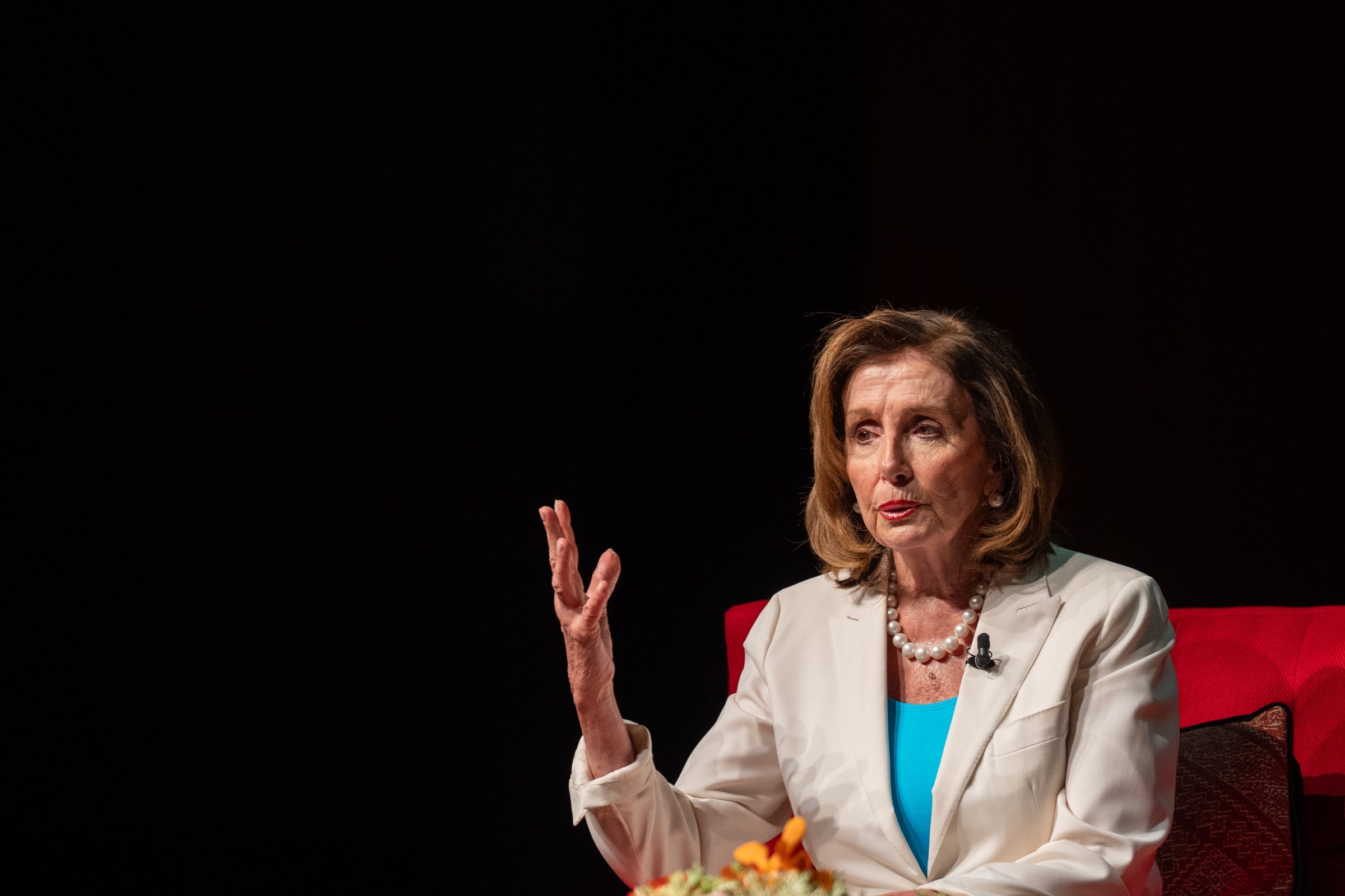 Nancy Pelosi jets back to Washington after recovering from broken hip