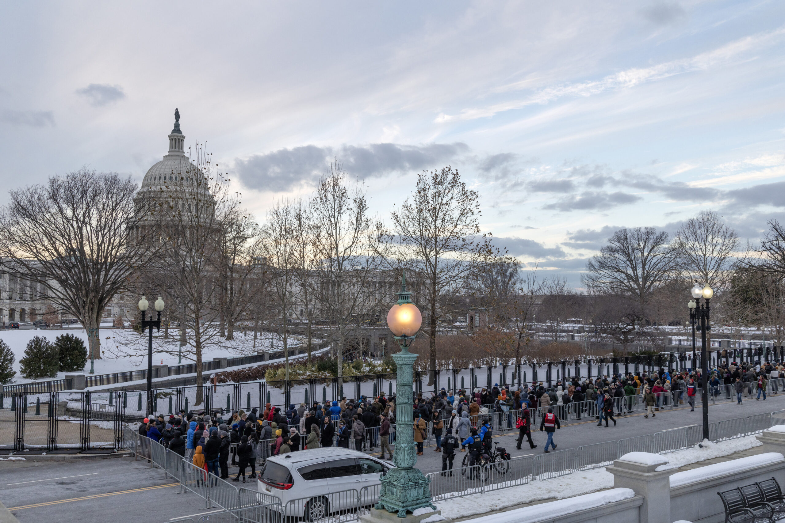 Virginia man arrested after trying to set car on fire outside the Capitol as  Trump paid respects to Jimmy Carter and met with GOP senators