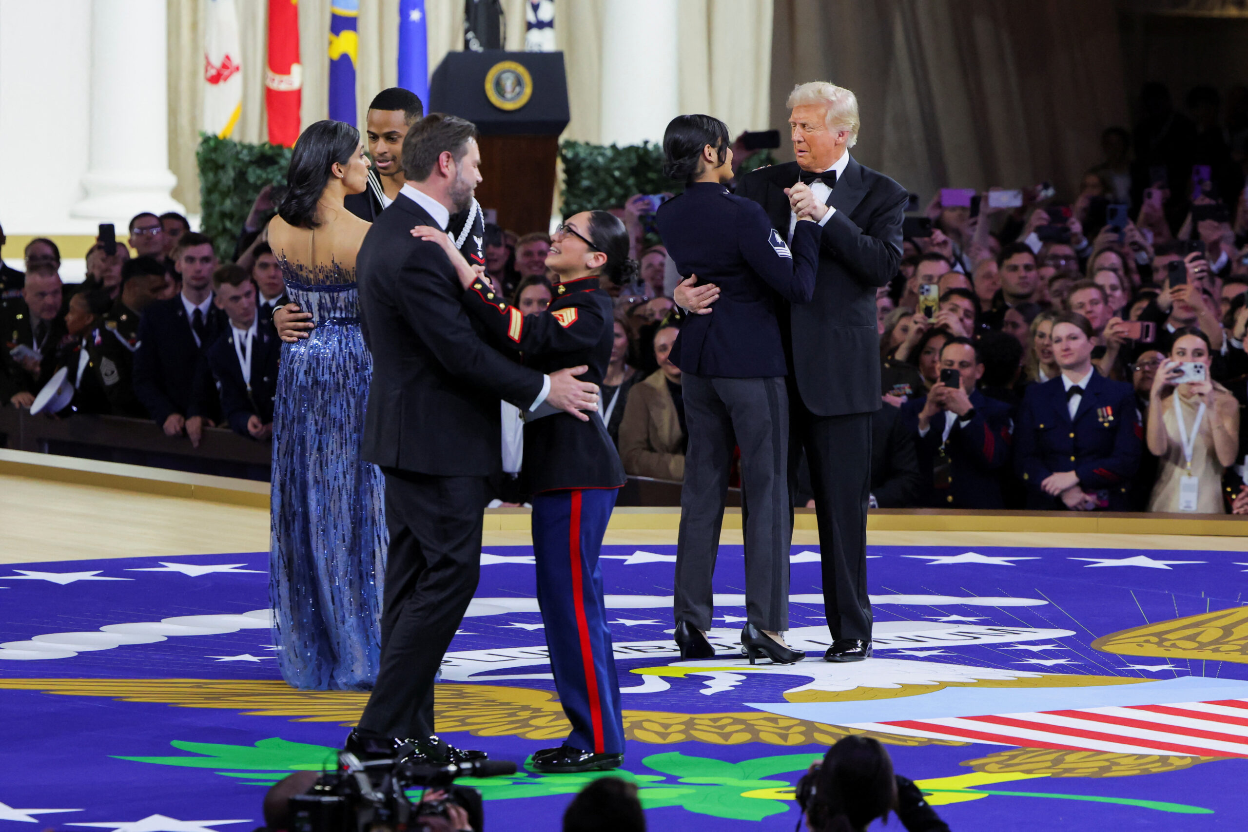 NY native Marine who danced with VP JD Vance at Commander in Chief Ball reveals joke he told to ‘break the ice’