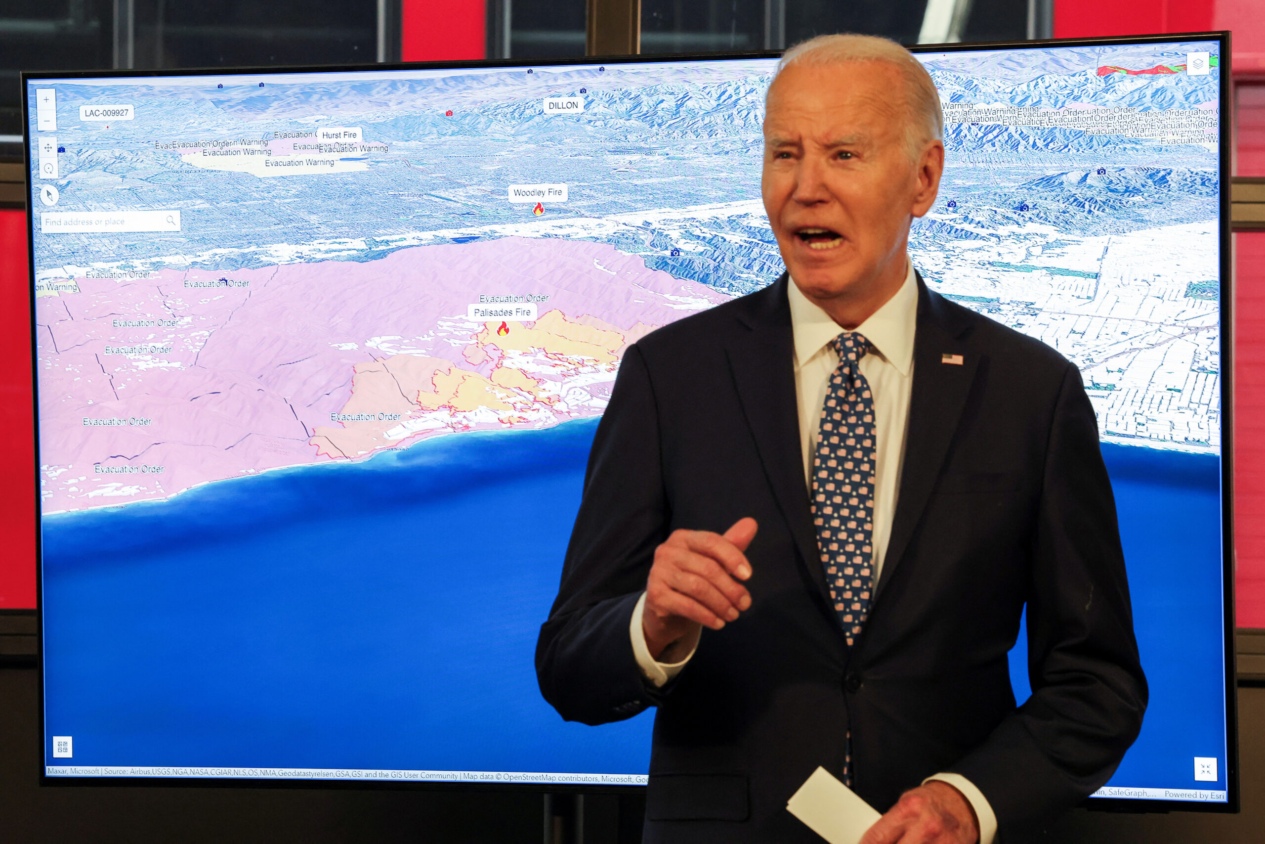 Biden cancels Italy trip over the raging Los Angeles wildfires
