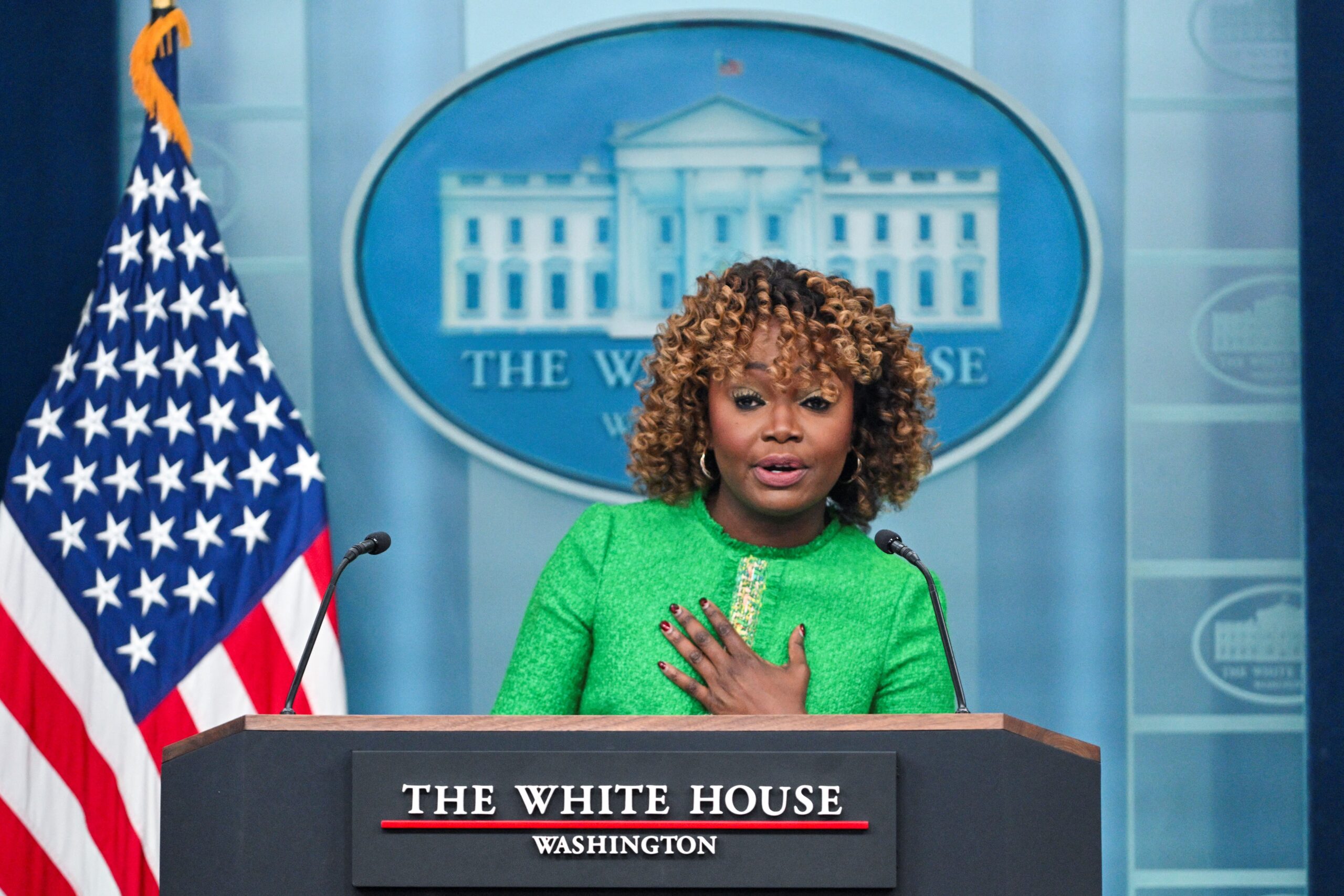 Karine Jean-Pierre blocked hostage-deal expert from her ‘goodbye party’ White House briefing