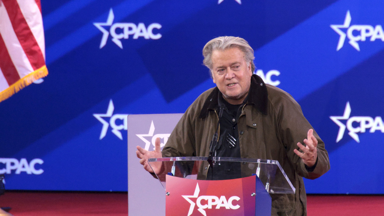 Steve Bannon replicates Elon Musk’s controversial ‘salute’ at CPAC