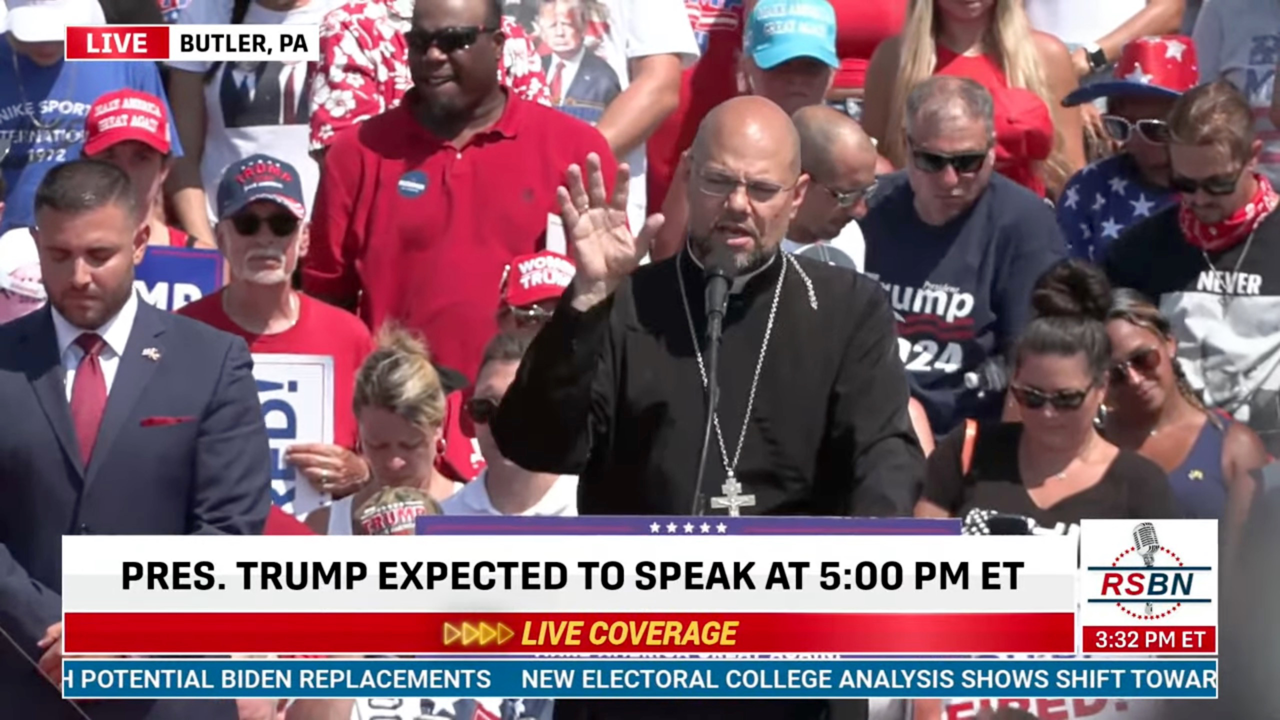 Priest who prayed for Trump at Butler rally begs prez to help return kidnapped Ukrainian children