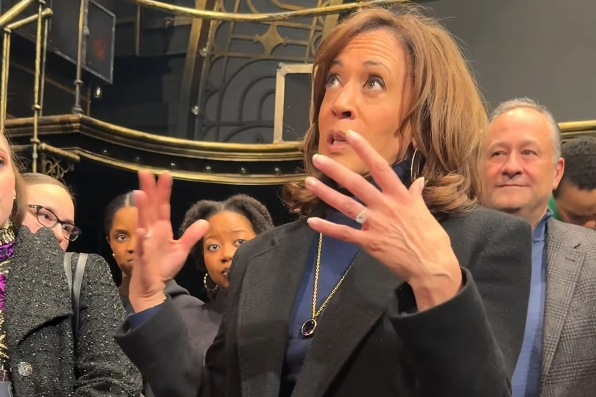 Kamala Harris mocked as ‘drunk auntie’ for nonsensical ‘word salad’ speech to cast of ‘A Wonderful World: The Louis Armstrong Musical’