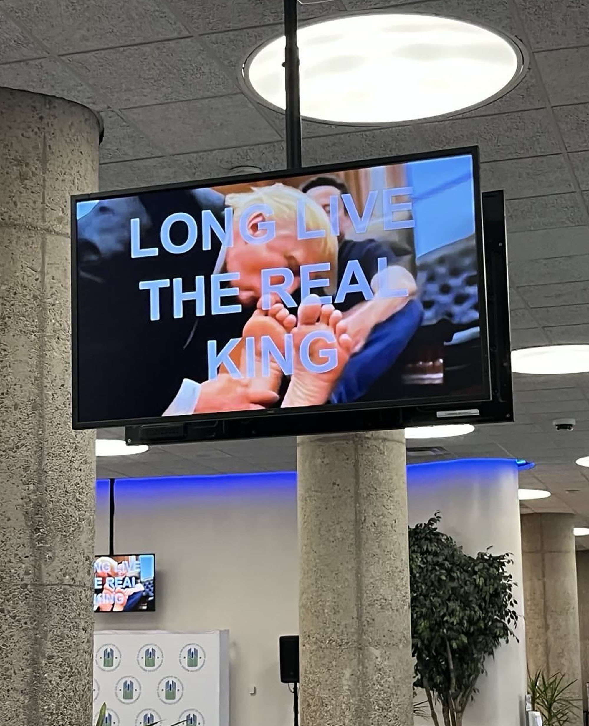 Hackers play video of Trump kissing Elon Musk’s feet on cafeteria screens at HUD headquarters: ‘LONG LIVE THE REAL KING’