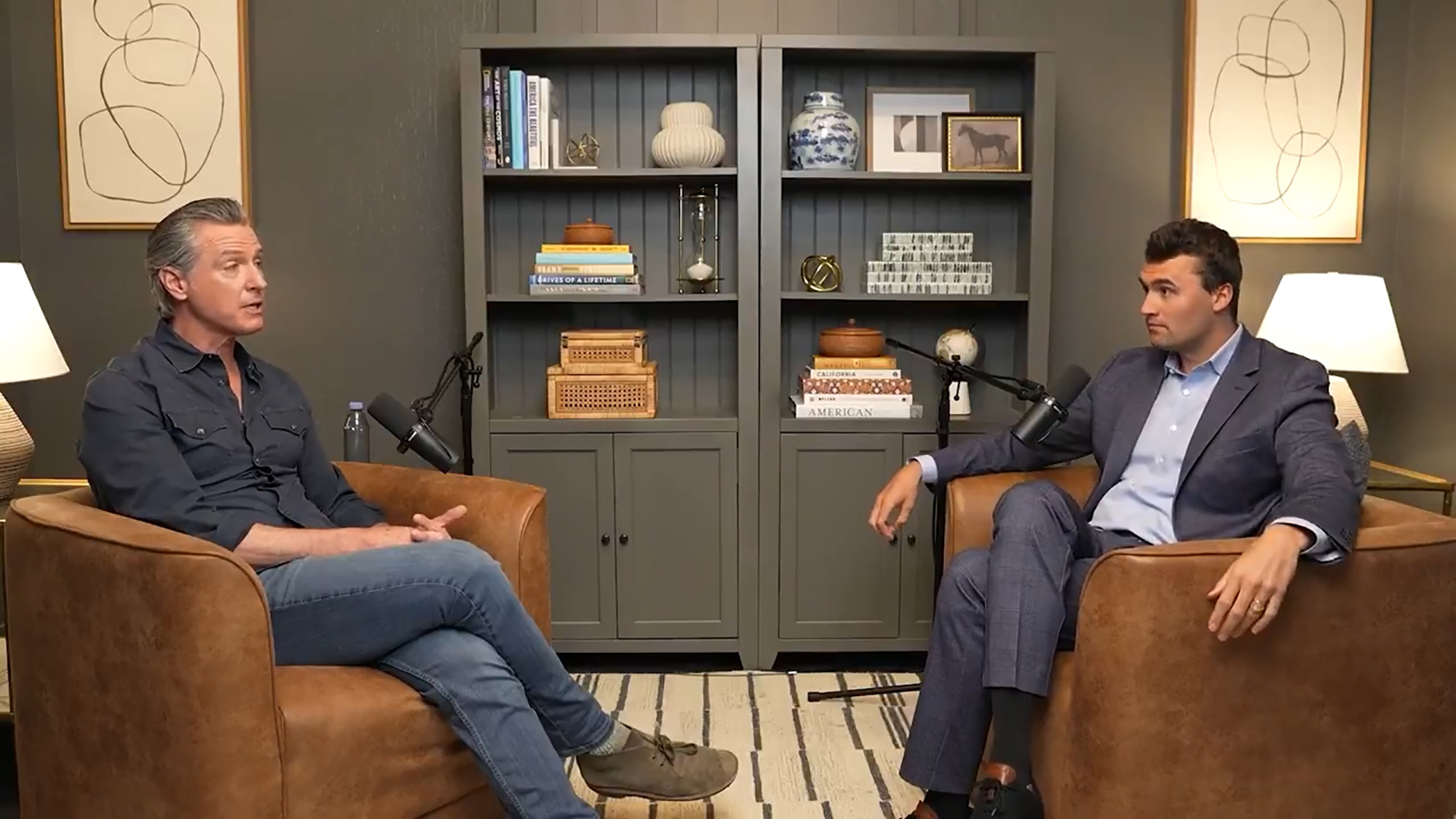 Gavin Newsom splits with Dems on trans athletes in women’s sports while seeking advice from MAGA influencer Charlie Kirk
