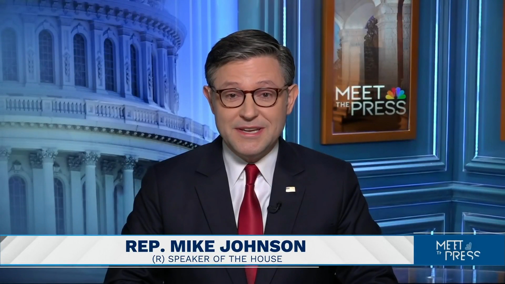 Speaker Mike Johnson blasts Zelensky while affirming Putin is aggressor