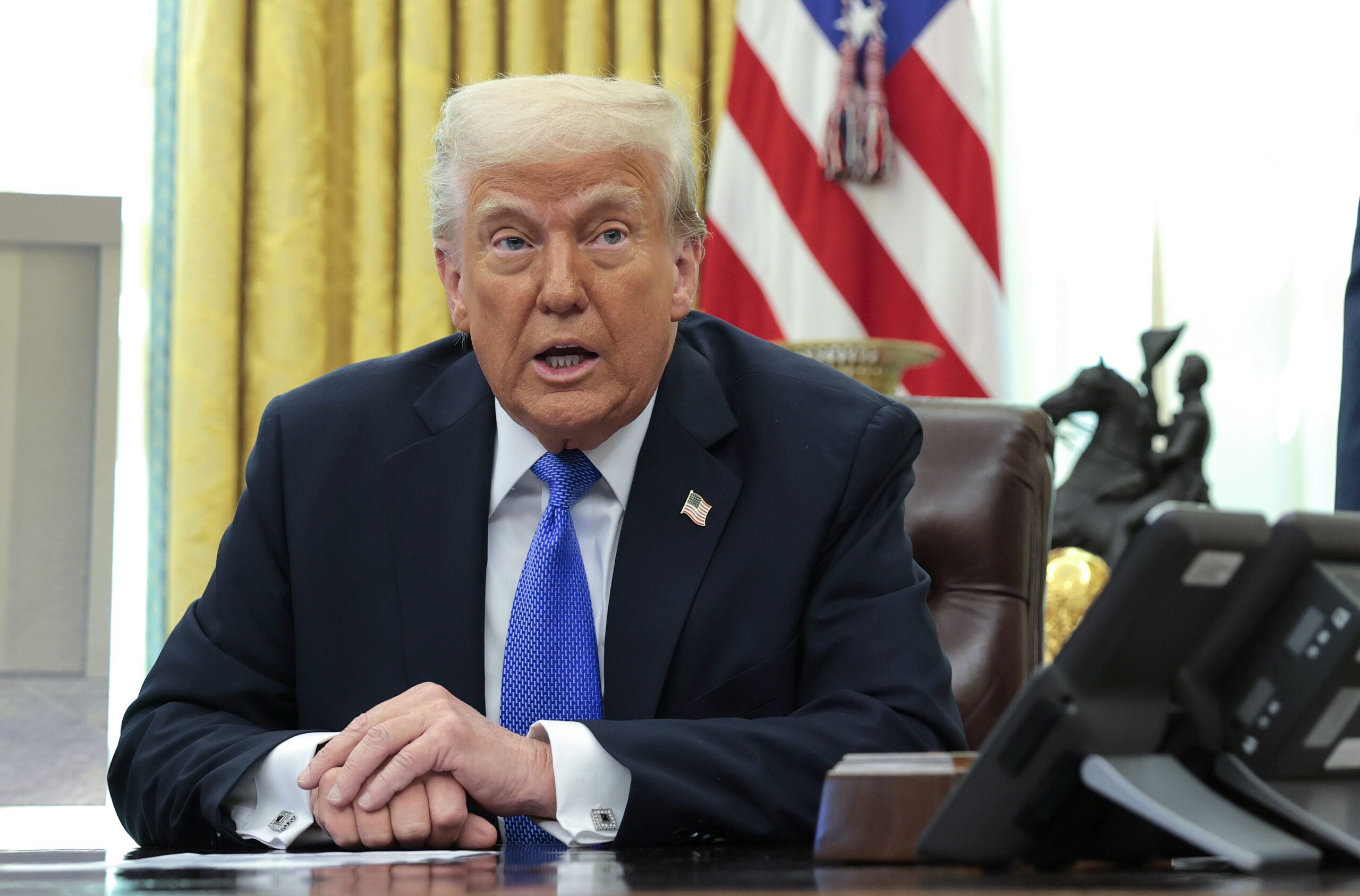 Trump says country that purchases oil or gas from Venezuela will be forced to pay 25% tariff on ‘any trade they do with our country’