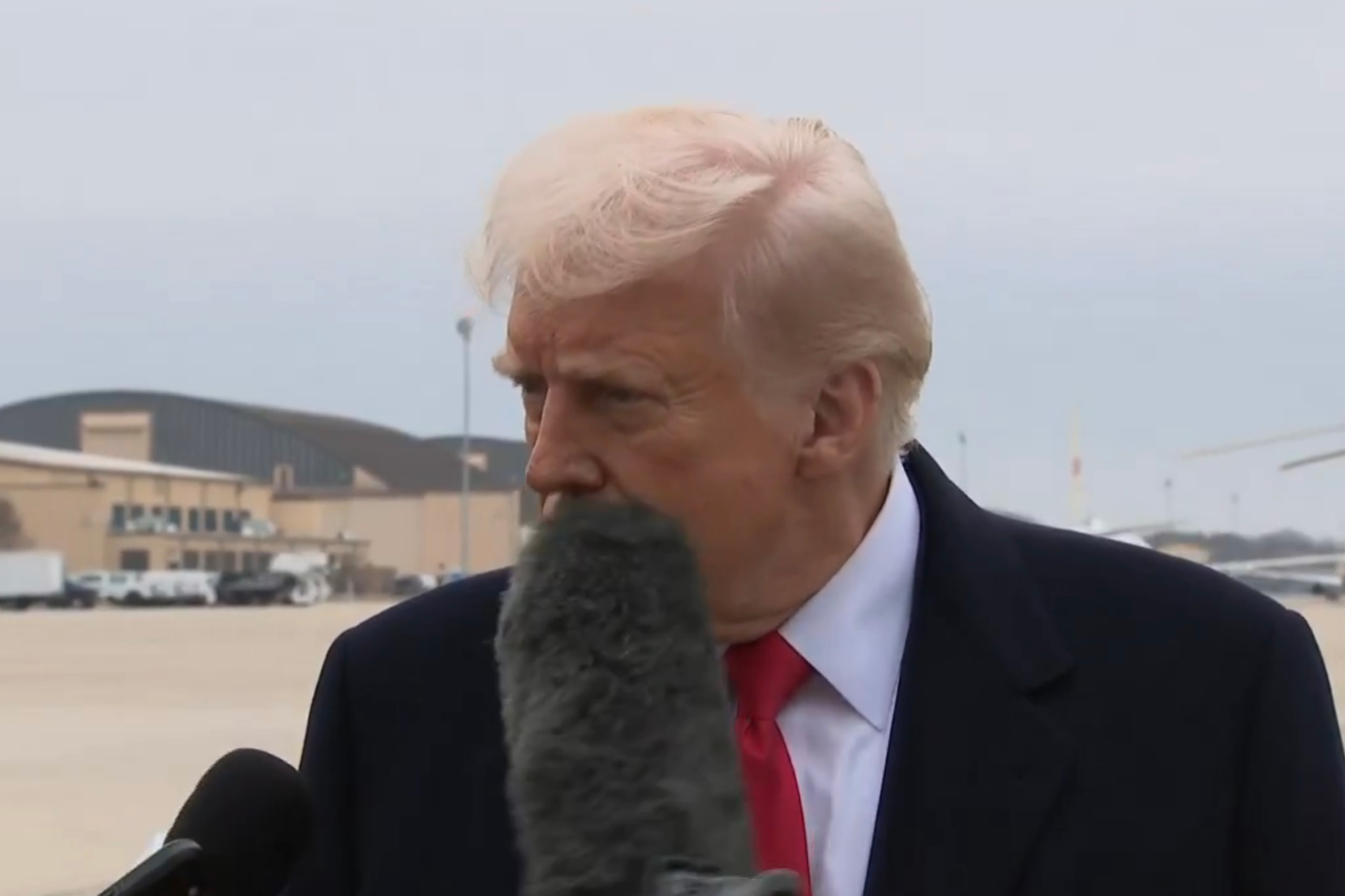 Trump stares down reporter after being hit in the face with a boom mic: ‘She just became a big story’ 