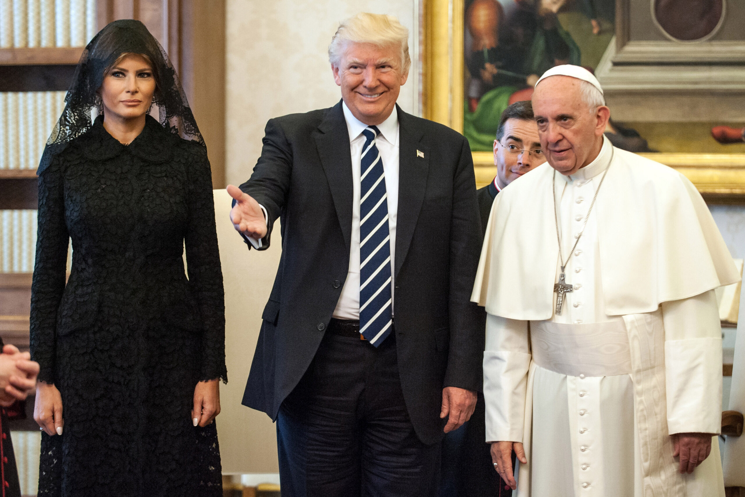 Trump jokes that he’d like to be next pope