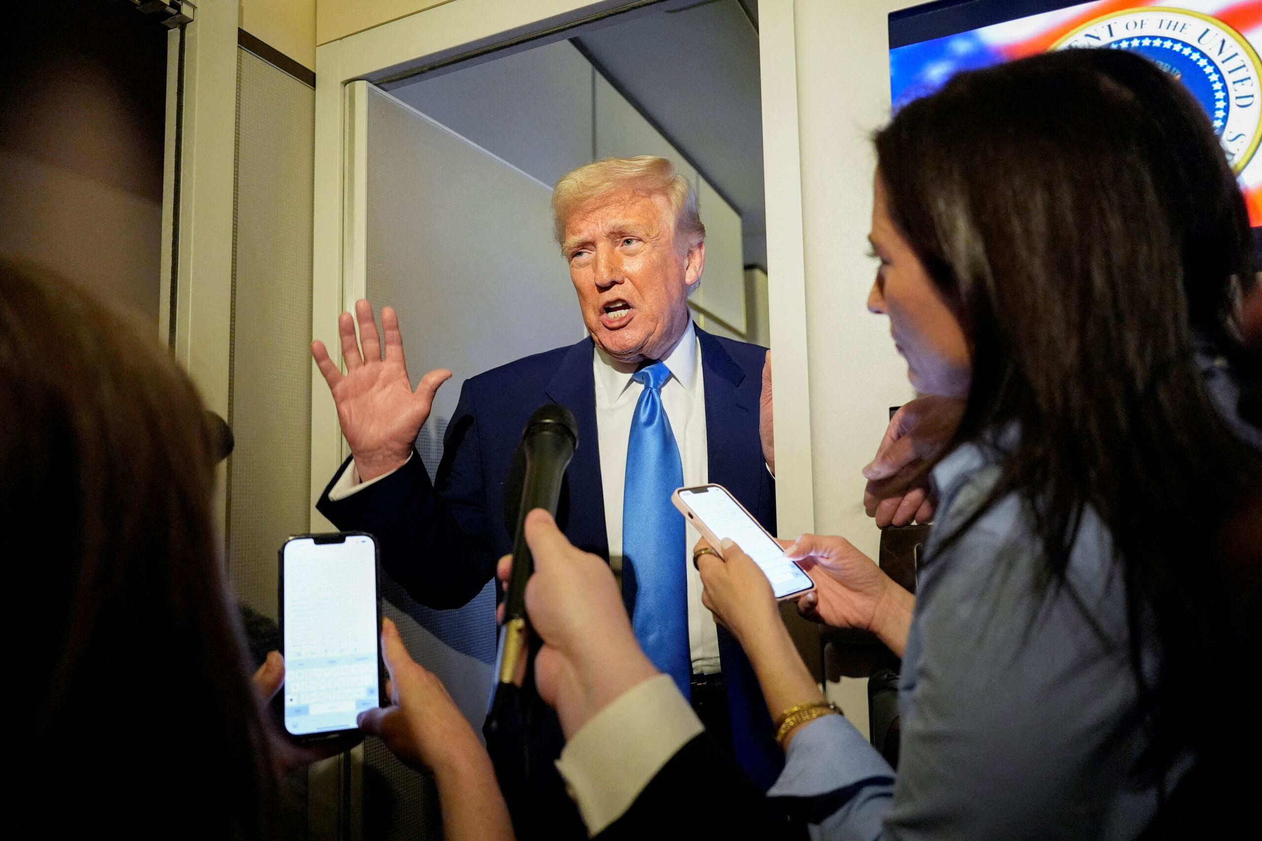 Trump stands by far-reaching tariffs, calling them ‘beautiful thing to behold’ as stock futures plummet