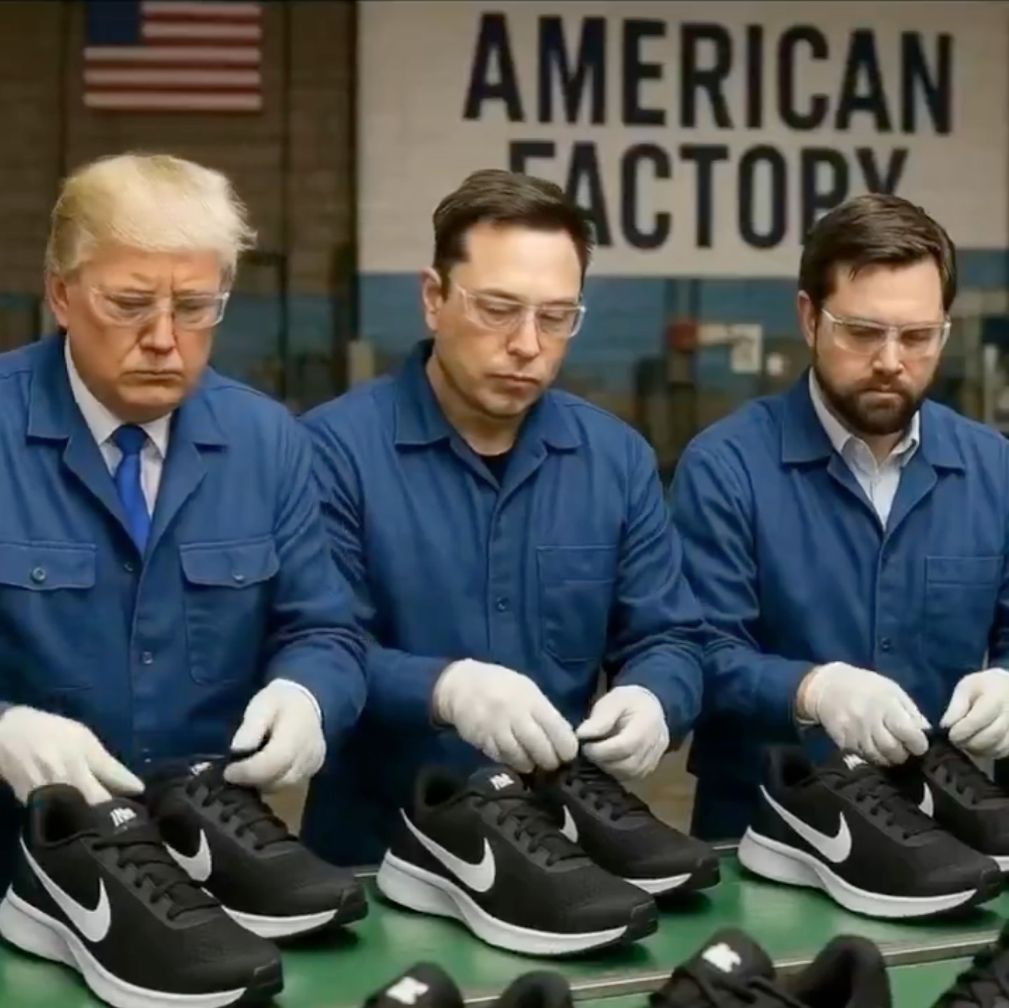 China fuels trade war with AI-generated posts of Trump, Musk lacing up Nikes in a factory: ‘We don’t back down’