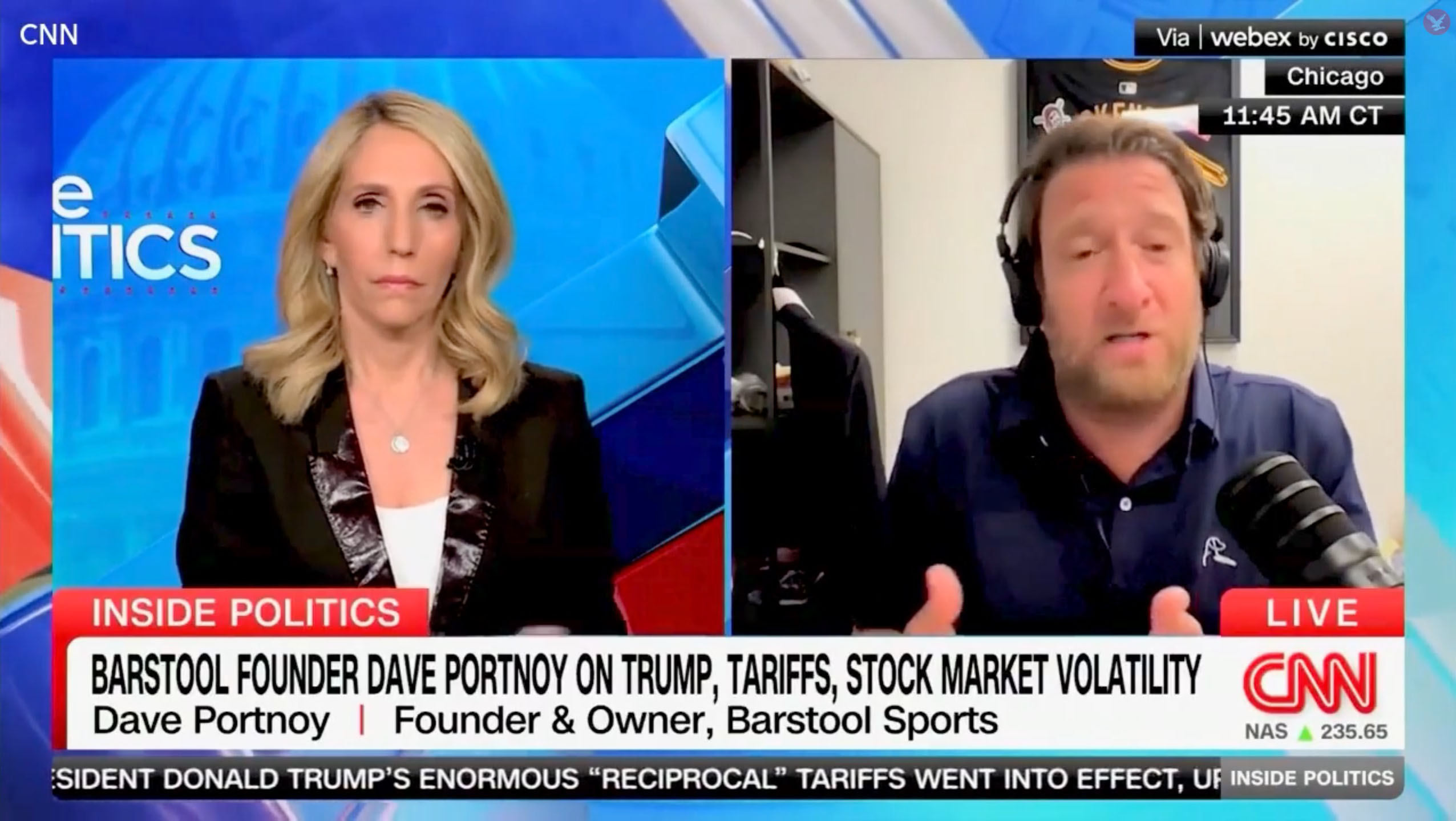 Dave Portnoy says he would ‘absolutely’ vote for Dems if economy doesn’t settle amid Trump’s tariff war