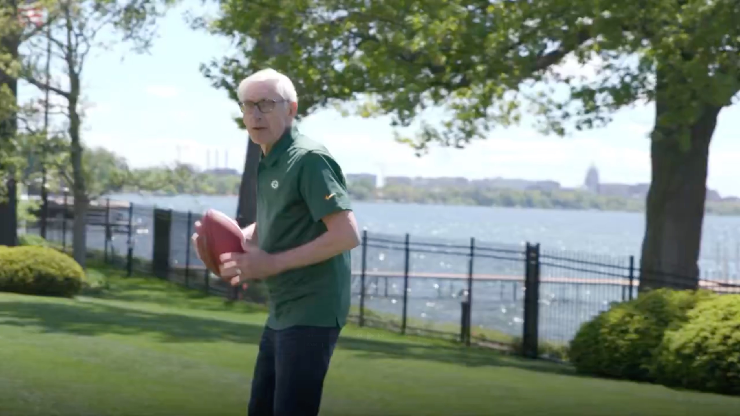 Democrat Wisconsin Gov. Tony Evers mocked over ‘cringe’ video ahead of NFL draft: ‘First time holding a football?’ 