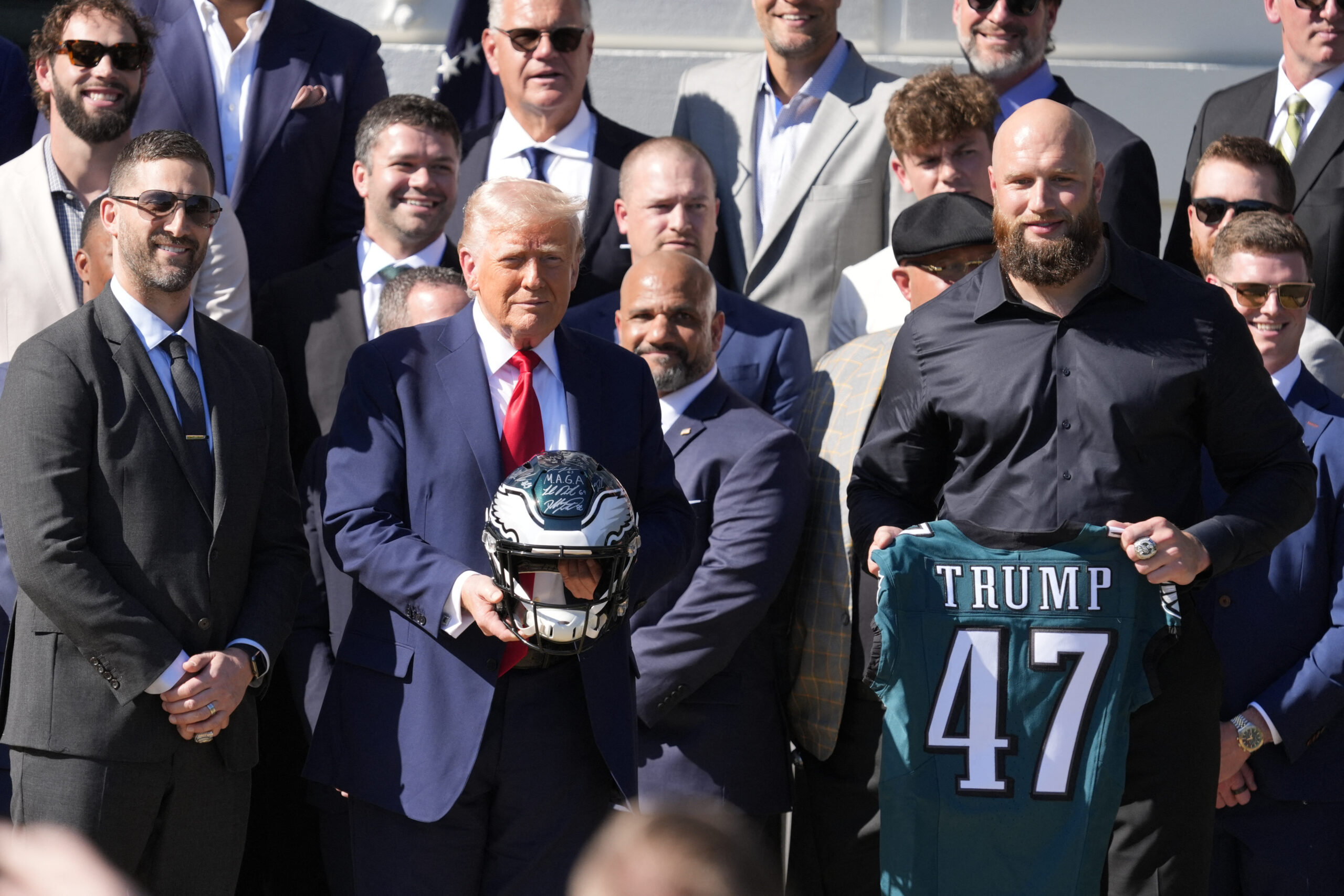 Trump needles Taylor Swift while celebrating Eagles Super Bowl win