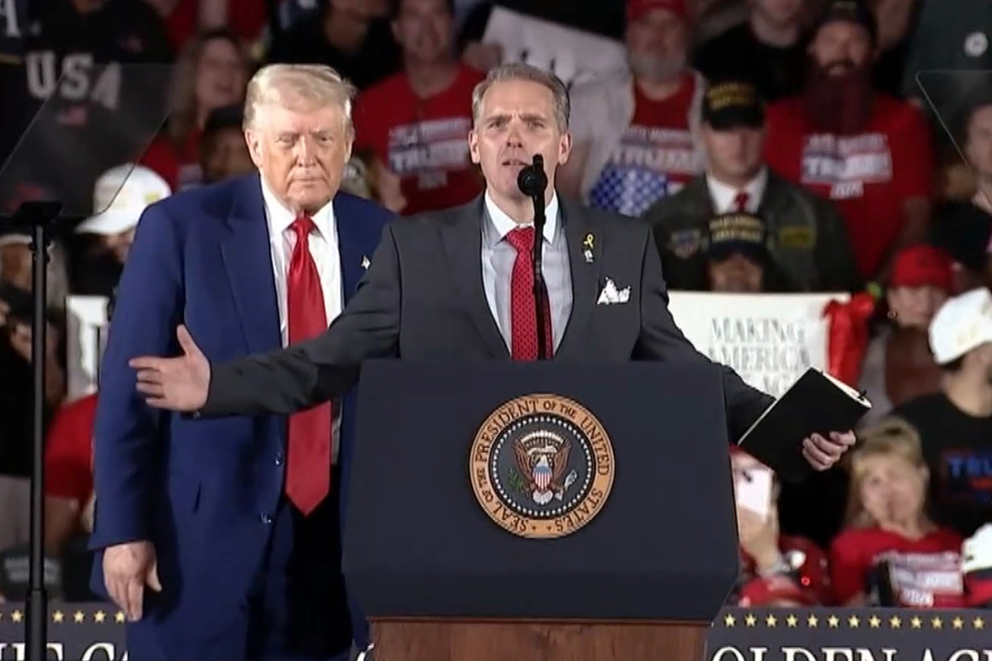 CNN’s Scott Jennings scorches Dems at Trump’s 100 days rally: ‘Need a farm for all the libs I own’
