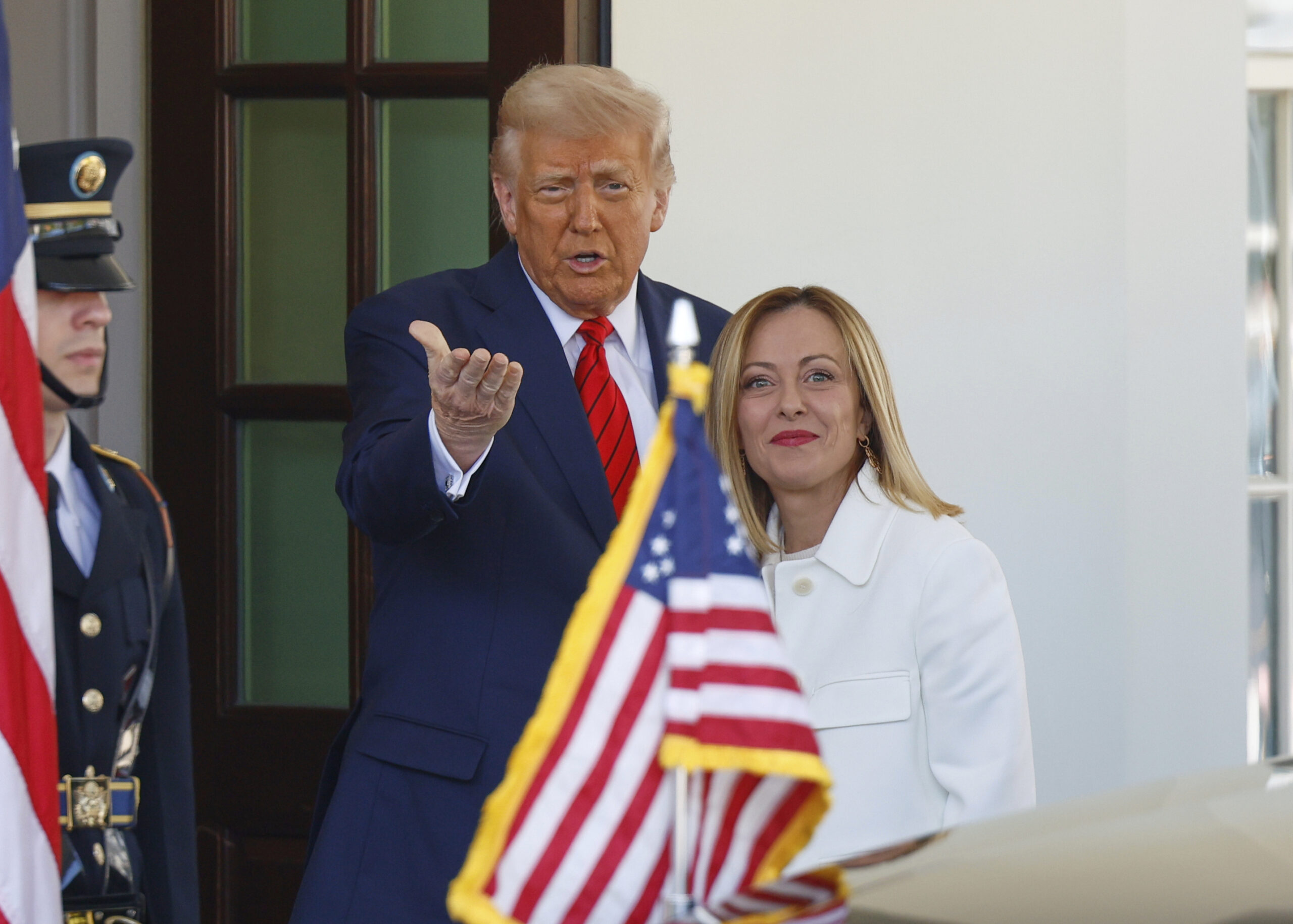Trump vows ‘there will be a trade deal, 100%’ with Europe as Italy PM Georgia Meloni visits White House