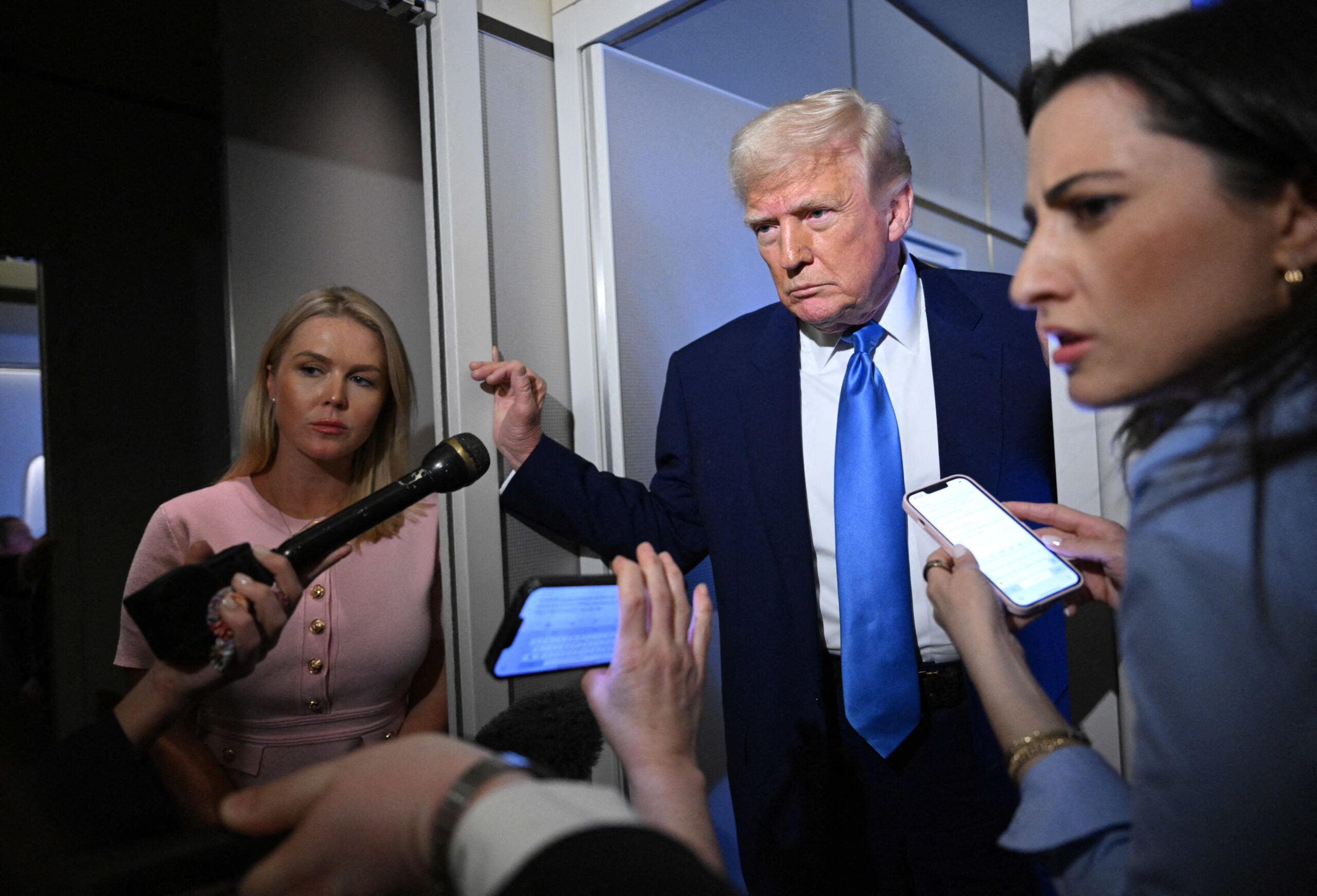 Trump shows no sign of backing away from sweeping tariff plans — even claiming there is ‘NO INFLATION’