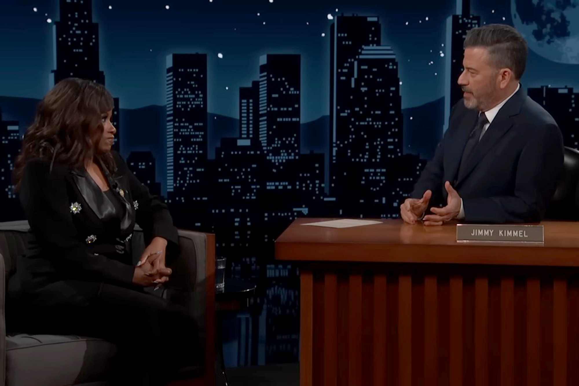 Jasmine Crockett tells Jimmy Kimmel she will ‘absolutely’ take IQ test against Trump after prez rips her