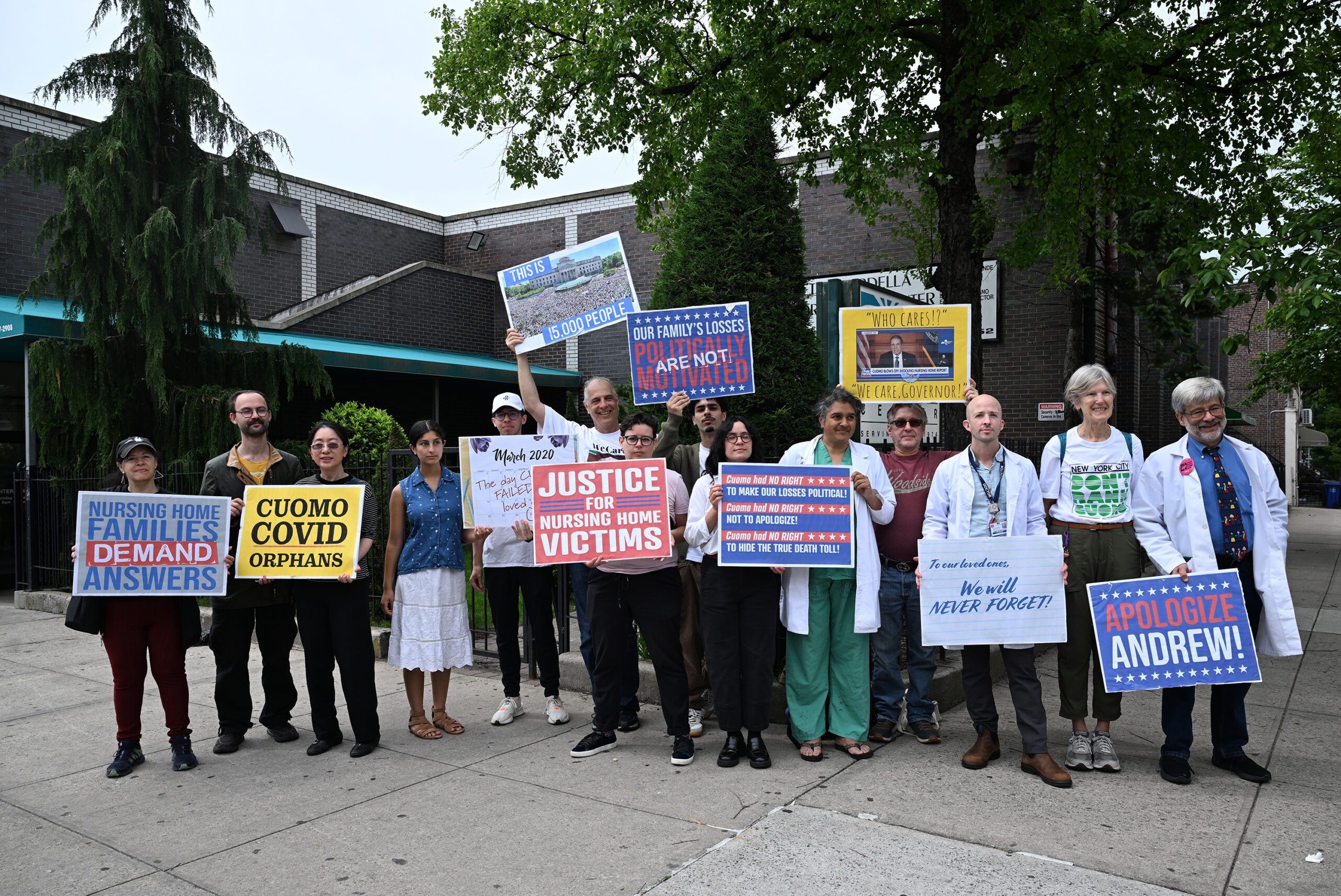 Cuomo bails on NYC senior center visit where protesters hoped to confront ex-gov over nursing home death scandal
