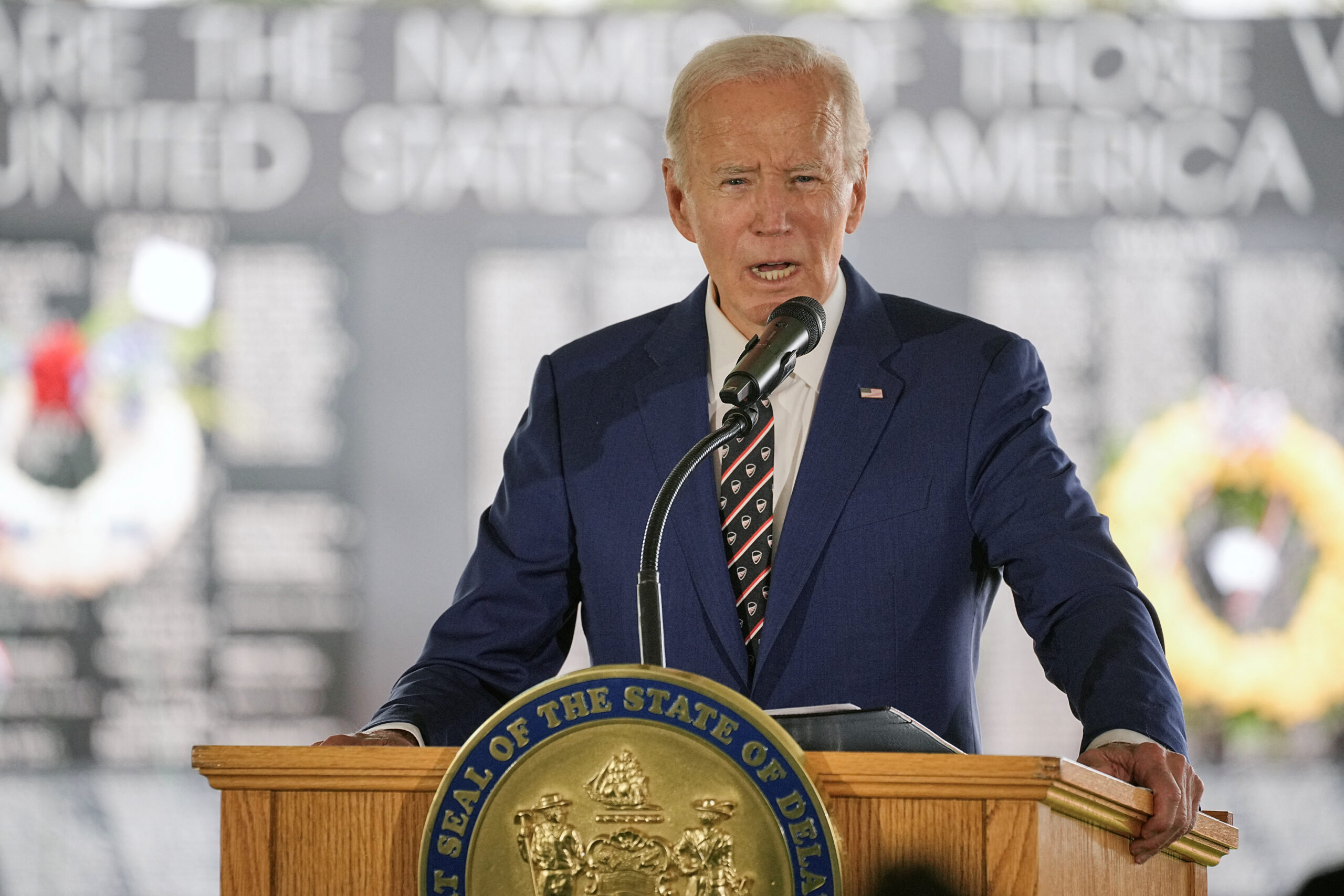 Biden whines that politics are ‘so divided,’ rips cutting vets’ benefits in first speech since cancer diagnosis
