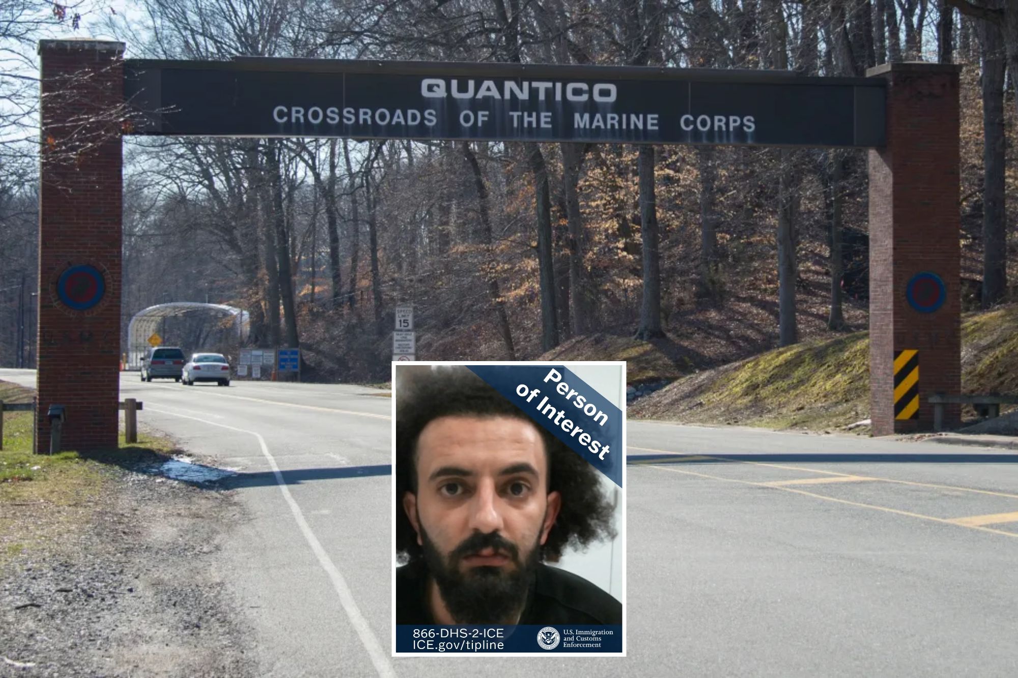 ICE asks public for help locating illegal Jordanian migrant accused of trying to ‘breach’ Quantico  