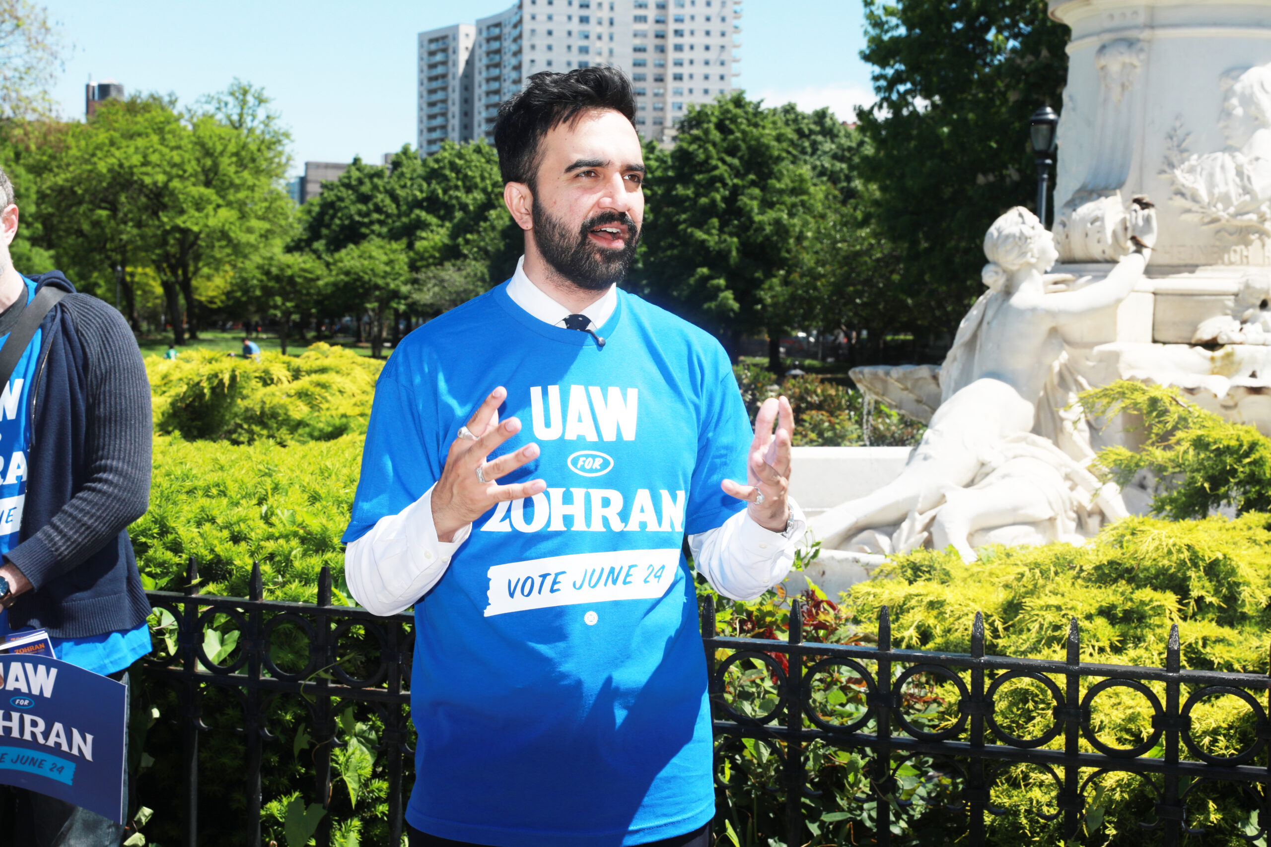 NYC Socialists blast ‘machine Dems’ backing Cuomo as they push Zohran Mamdani to older, minority voters