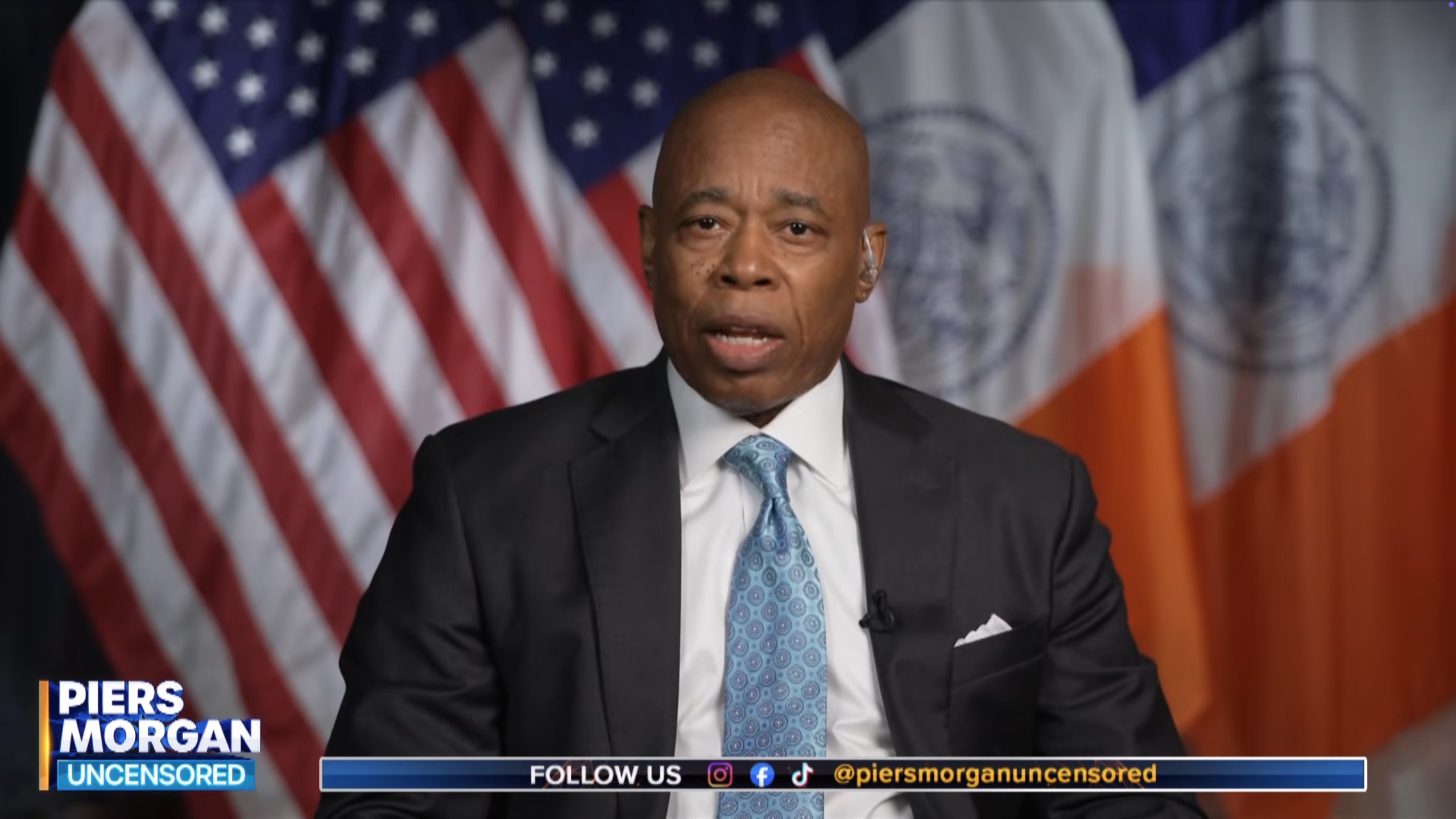Eric Adams gets defensive about not joining Republican Party in fiery Piers Morgan interview — ahead of DC meeting with Trump
