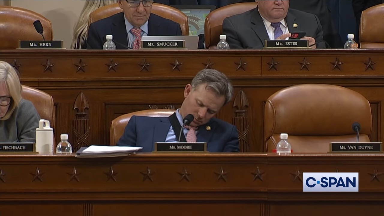 Reps. Blake Moore, Debbie Dingell, Jan Schakowsky doze off during grueling overnight committee work