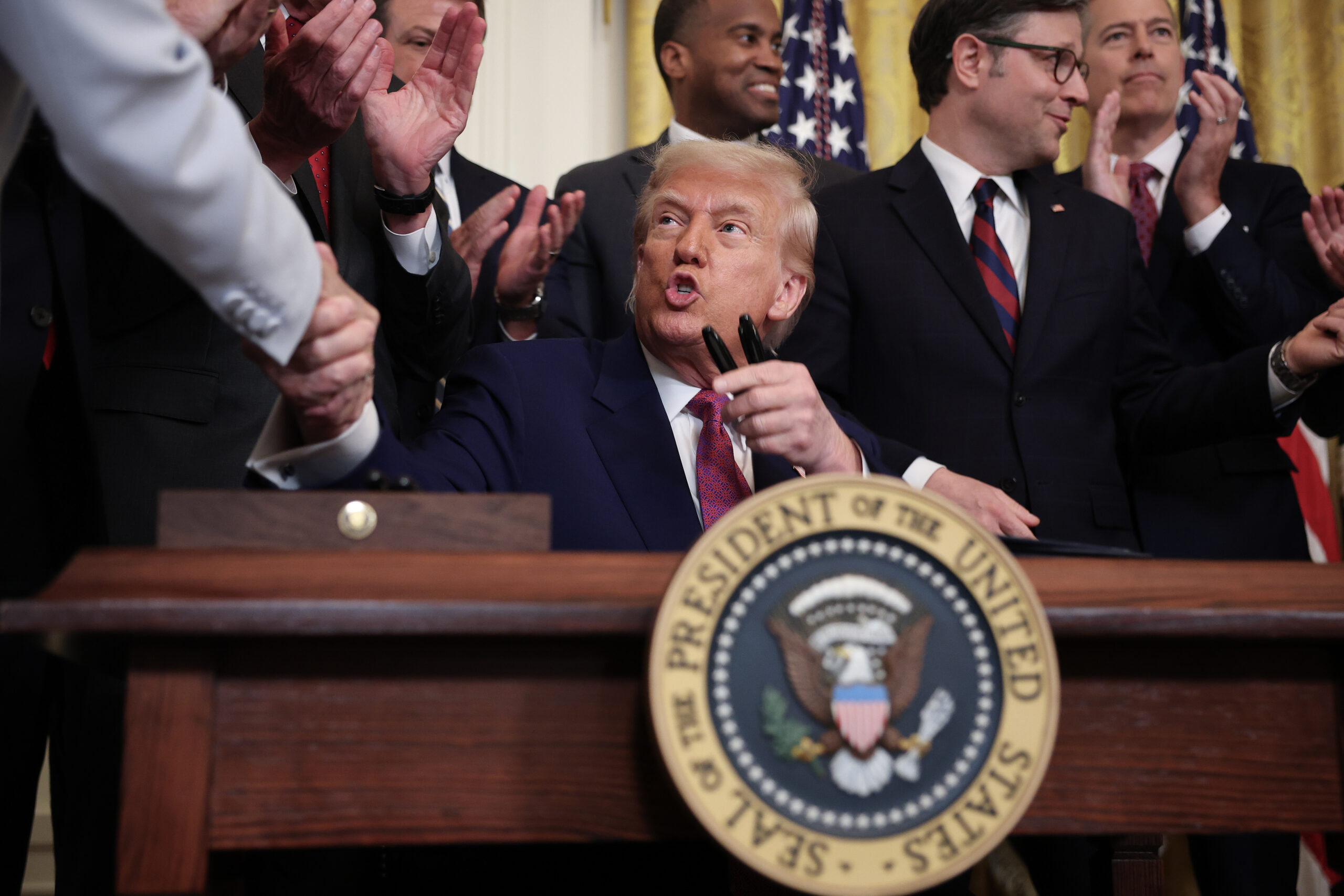 Trump ends California electric car mandate and unveils plan to ban windmills: ‘One of the greatest scams’